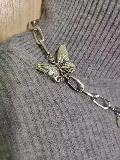 Hypebeast Butterfly Titanium steel Necklace Chain Size ONE SIZE - 3 Thumbnail