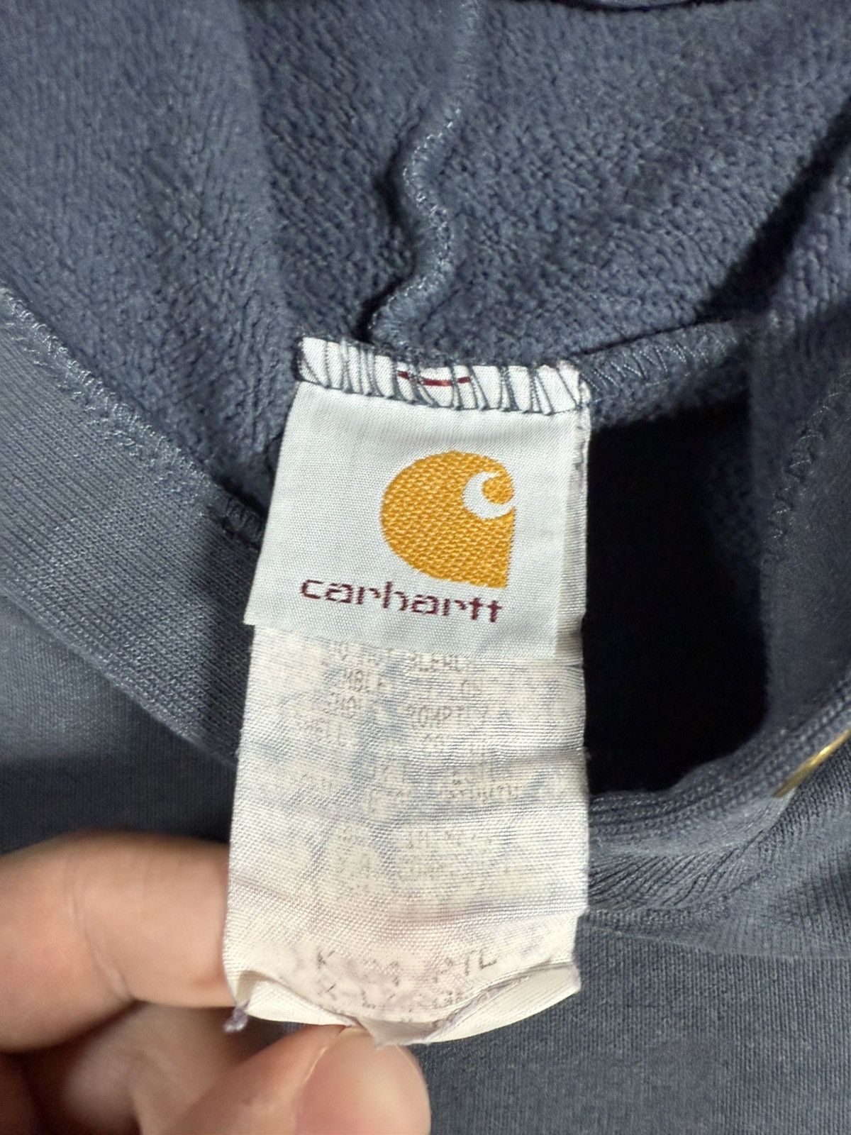 Carhartt Vintage 90s Faded Boxy Carhartt Essential Hoodie Sweatshirt Size US XL / EU 56 / 4 - 3 Thumbnail