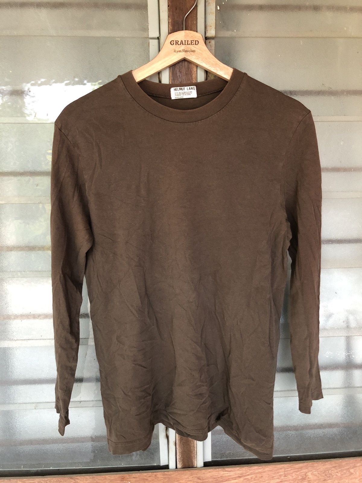 Helmut Lang Vintage Helmut Lang Long Sleeve Tee Size US M / EU 48-50 / 2 - 3 Thumbnail
