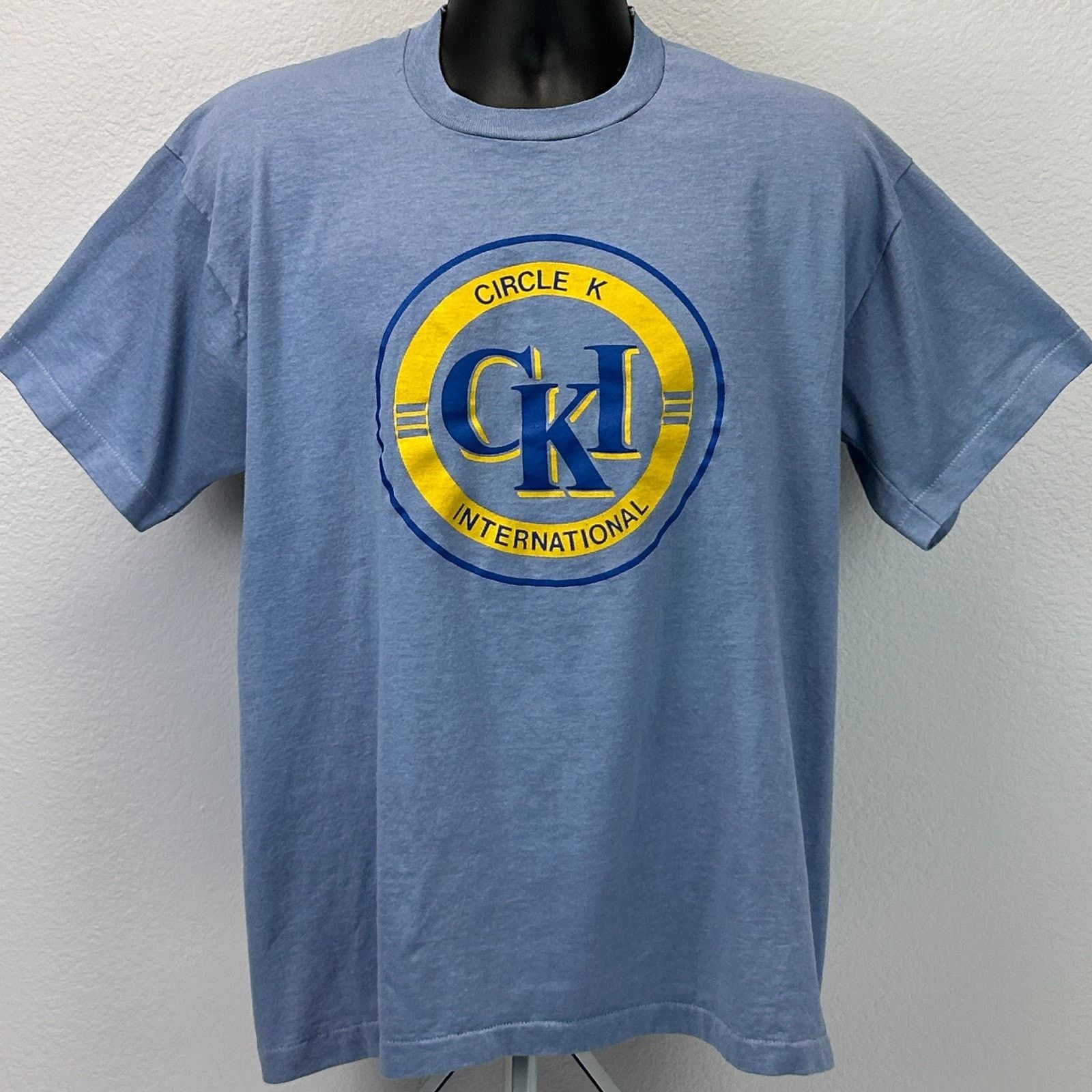 Fruit Of The Loom Vintage 90s Circle K International T Shirt CKI XL X-Large Size US XL / EU 56 / 4 - 2 Thumbnail