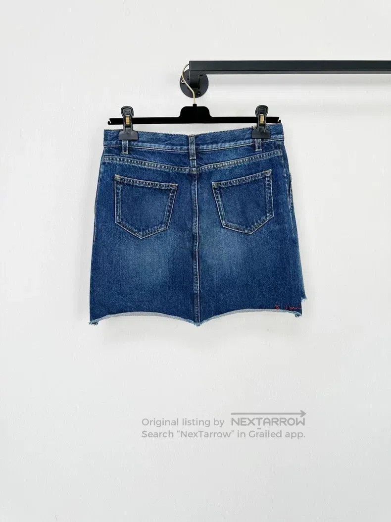 Saint Laurent Paris Saint Laurent Paris Denim Skirt Size 28" / US 6 / IT 42 - 3 Thumbnail