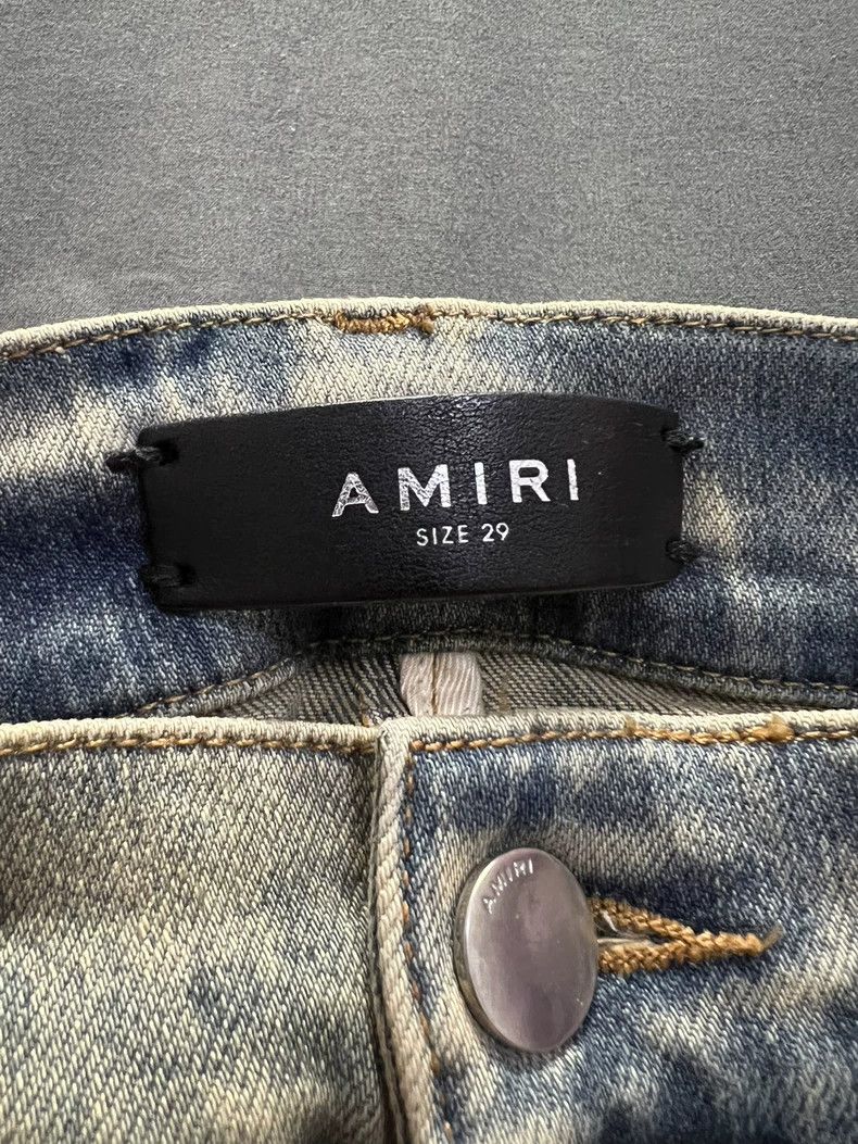 Amiri Amiri 18FW Camellia Patchwork Blue jeans Size US 29 - 2 Thumbnail