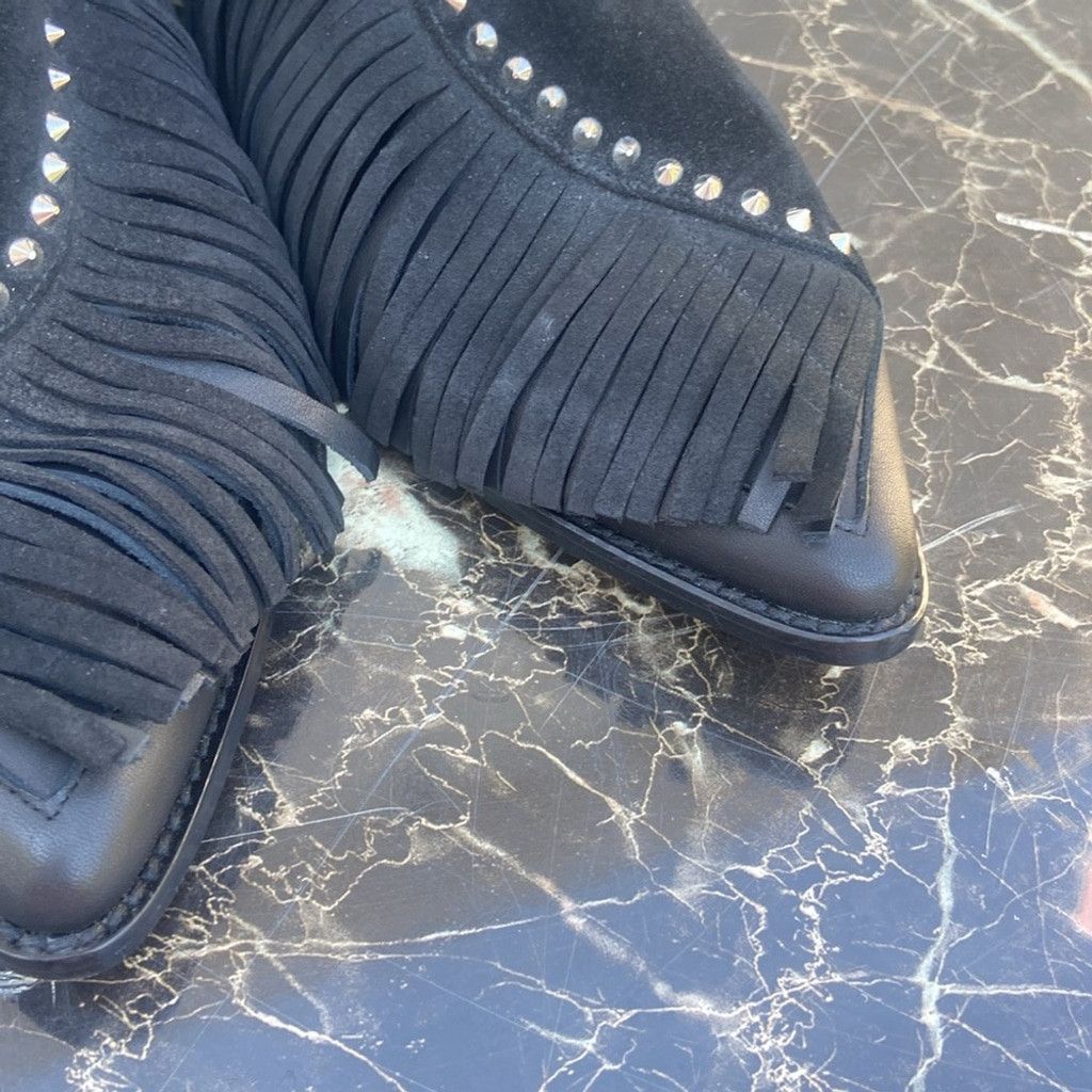 Zadig & Voltaire Zadig & Voltaire Black Fringe Booties Size US 9 / IT 39 - 8 Thumbnail