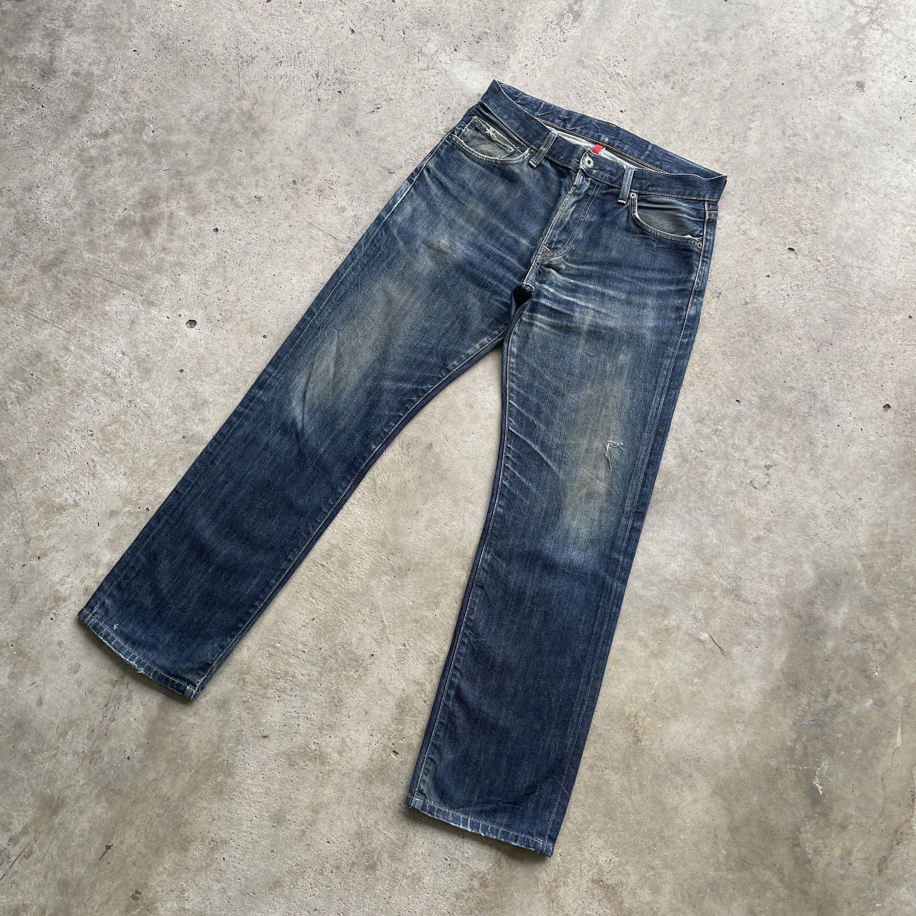 Japanese Brand × Vintage VINTAGE JAPANESE JEANS FADED PANTS DENIM W31x30 Size US 31 - 1 Thumbnail