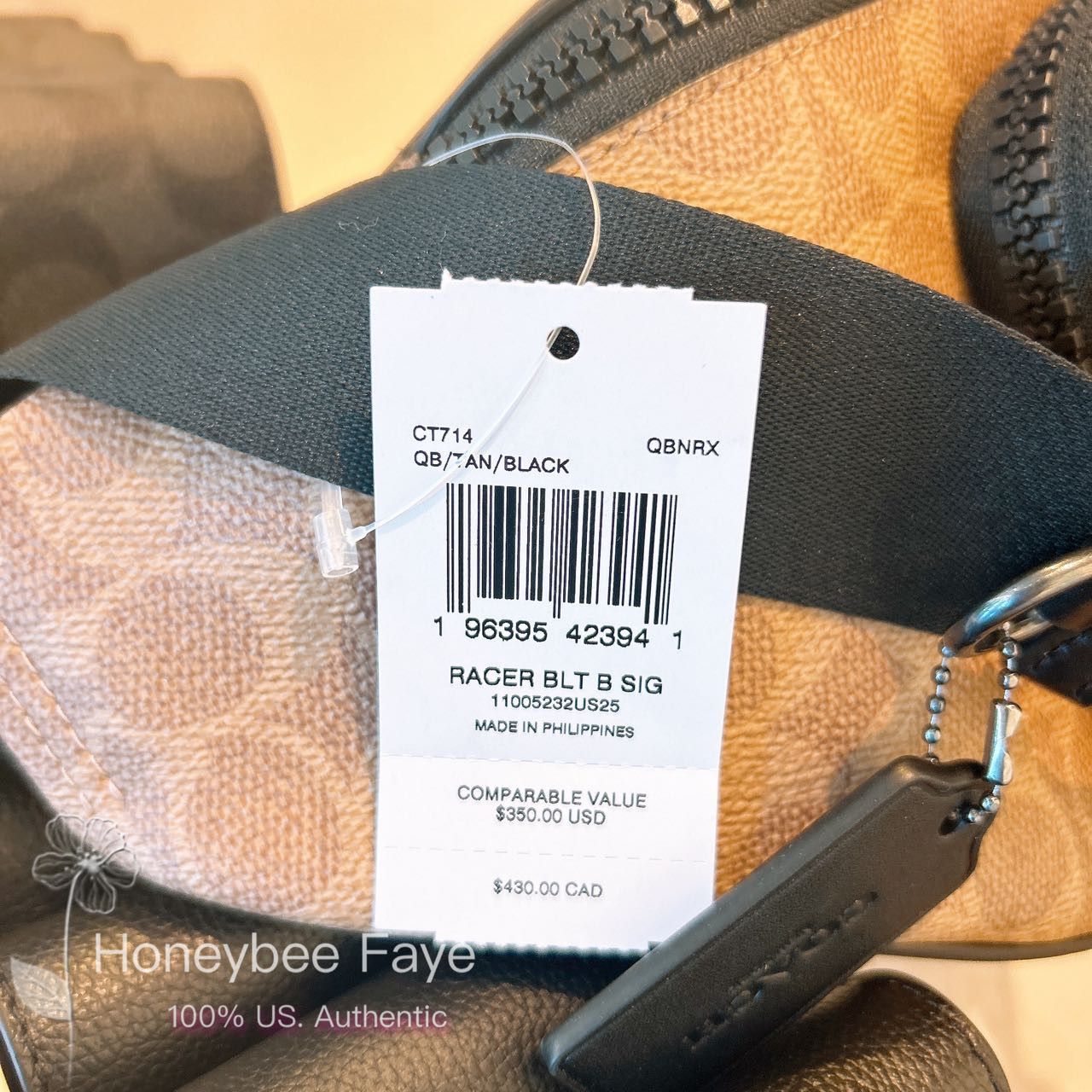 Coach Racer Belt Bag In Signature CT714 Size ONE SIZE - 4 Thumbnail