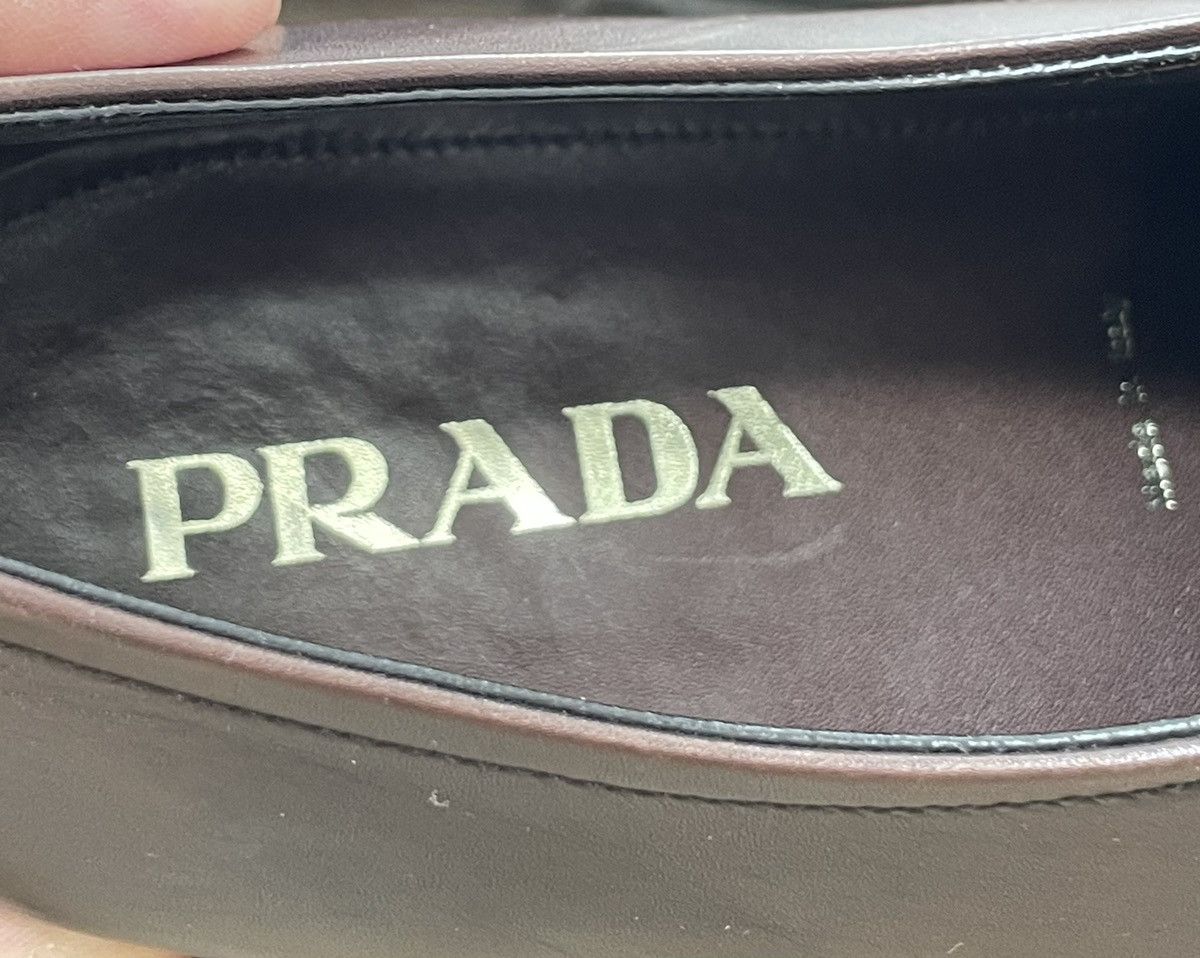 Prada PRADA MENS Black Lace Up Derby Sz EU42.5/ US9.5 Italy New Size US 9.5 / EU 42-43 - 2 Thumbnail