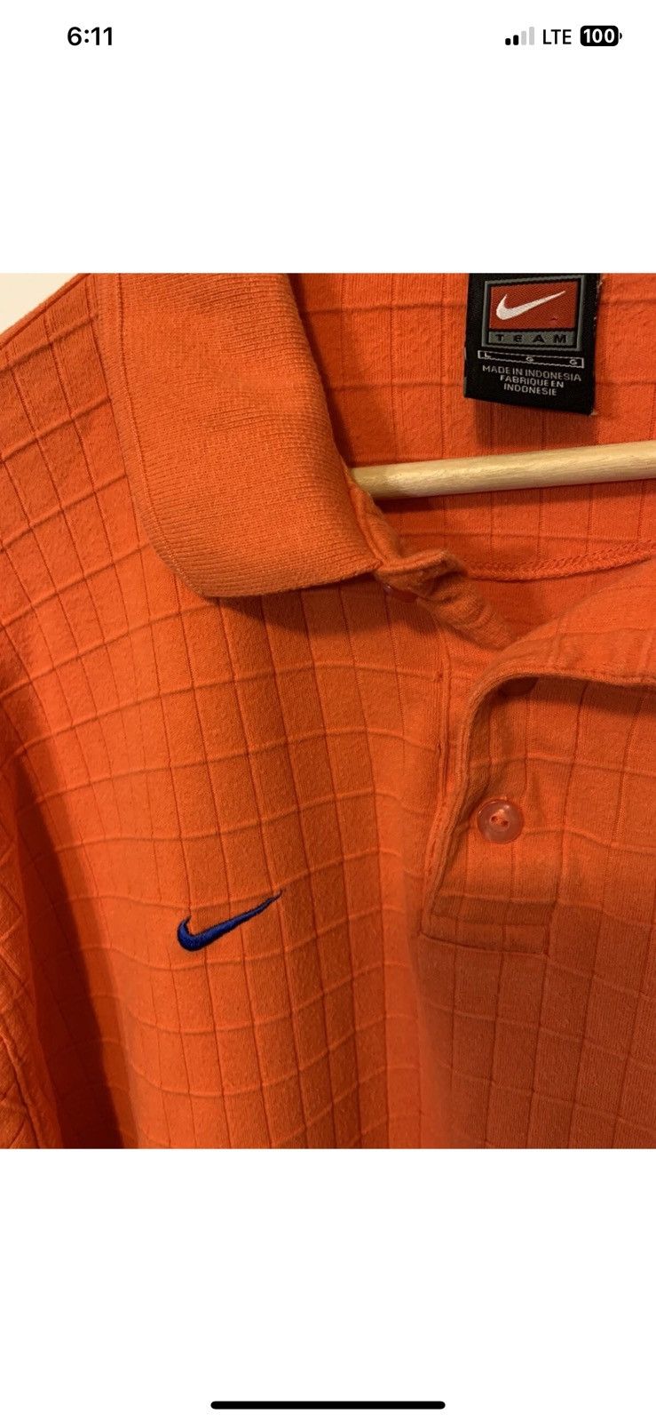 Nike Vintage Nike Florida Gators polo shirt mens sz L orange Size US L / EU 52-54 / 3 - 5 Thumbnail