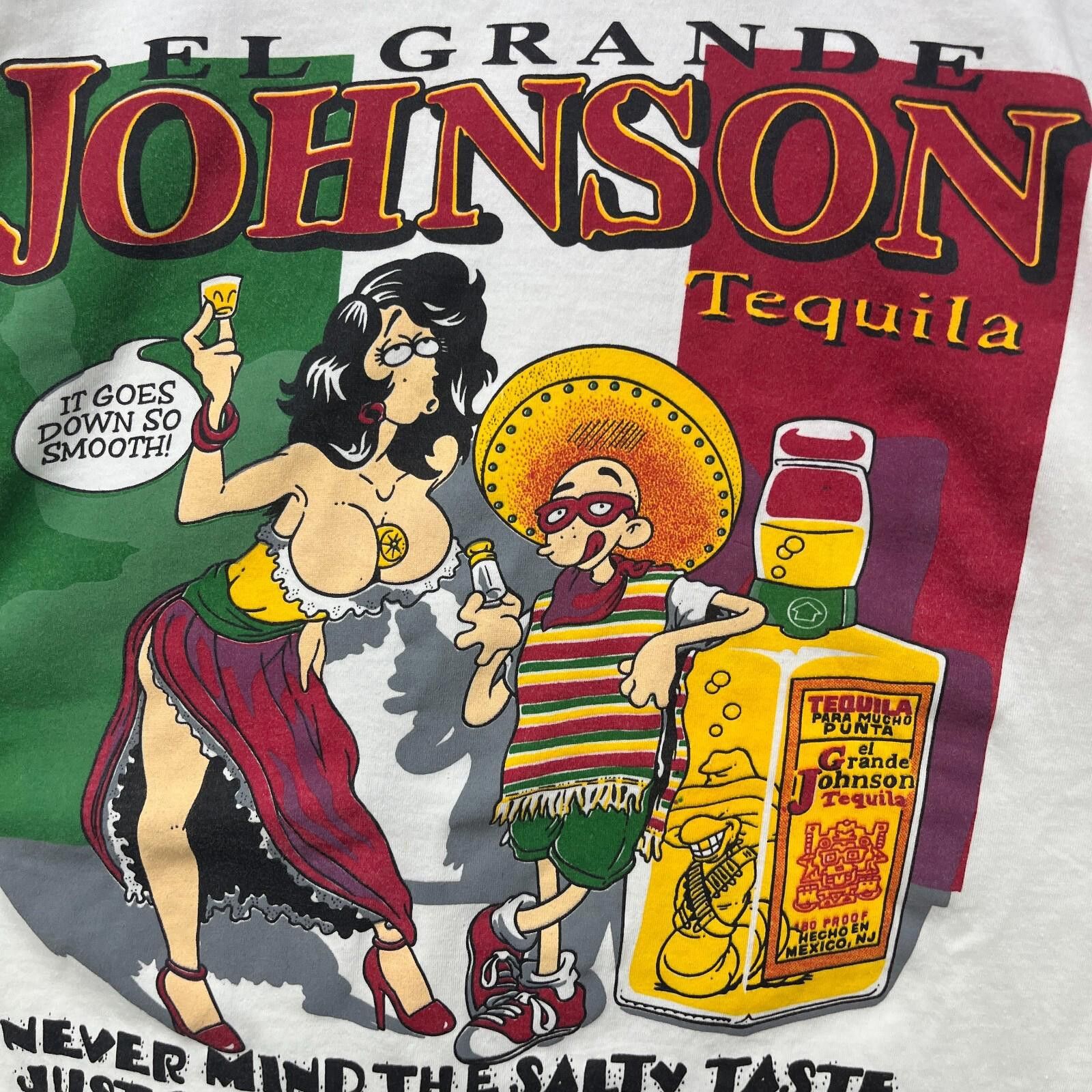 Vintage Vintage 90s El Grande Johnson Mexico Tequila T-shirt Large Size US L / EU 52-54 / 3 - 3 Thumbnail