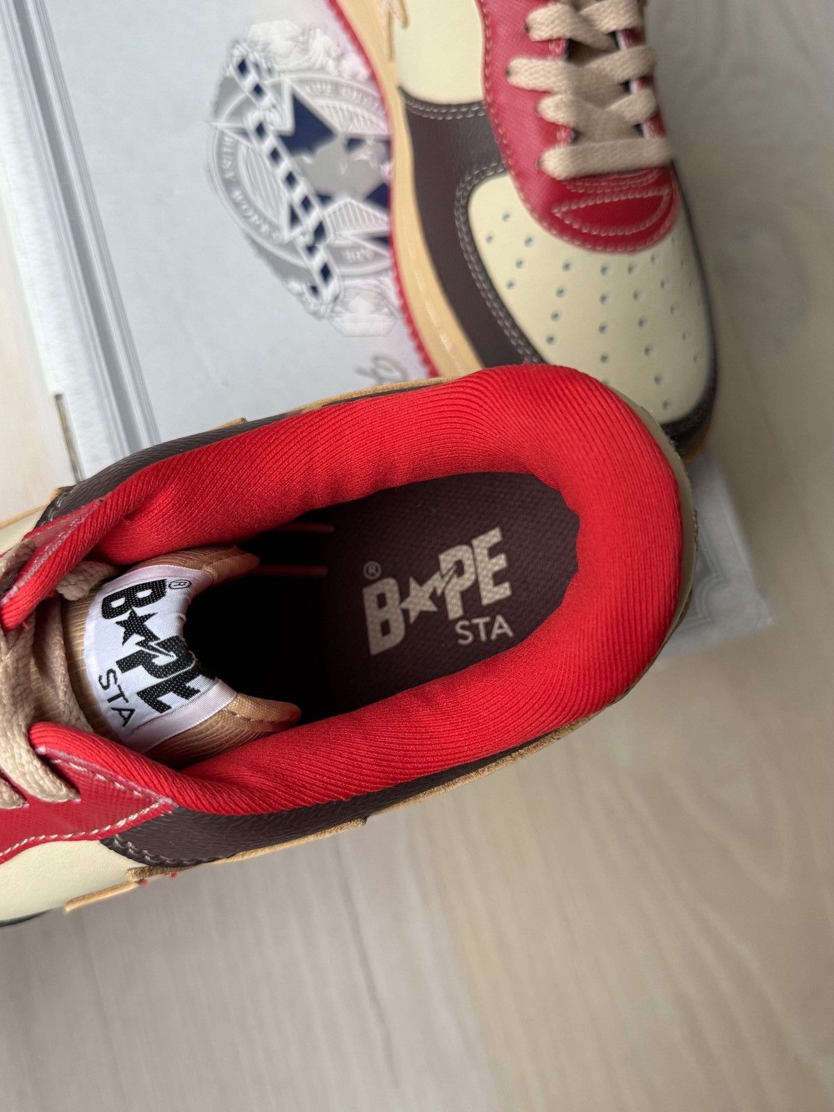 Bape 2007 Bapesta Low Kanye West College Drop Out Size US 8.5 / EU 41-42 - 9 Thumbnail