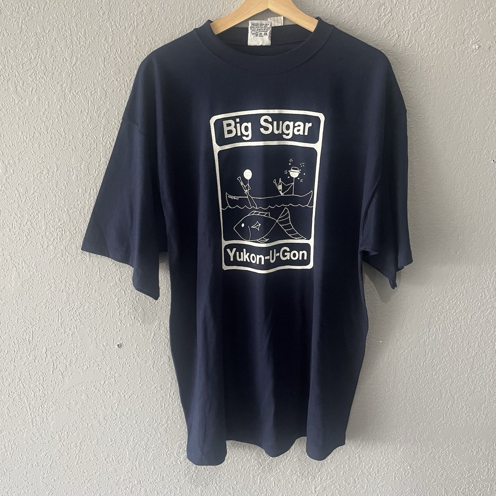 Vintage Vintage Navy 1999 Big Sugar Fishing Tshirt Men XL Short Slee Size US XL / EU 56 / 4 - 1 Thumbnail