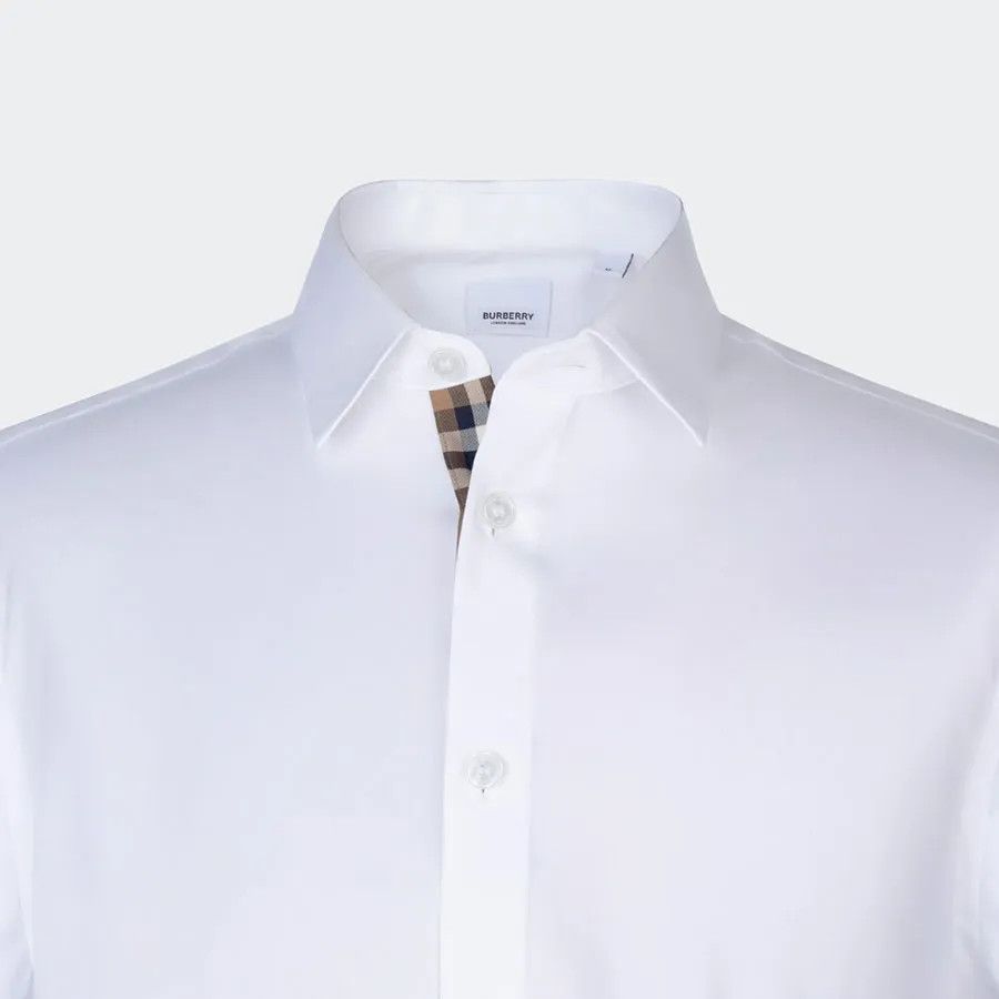 Burberry o1w1db10326 Casual Shirt in White Size US M / EU 48-50 / 2 - 2 Thumbnail