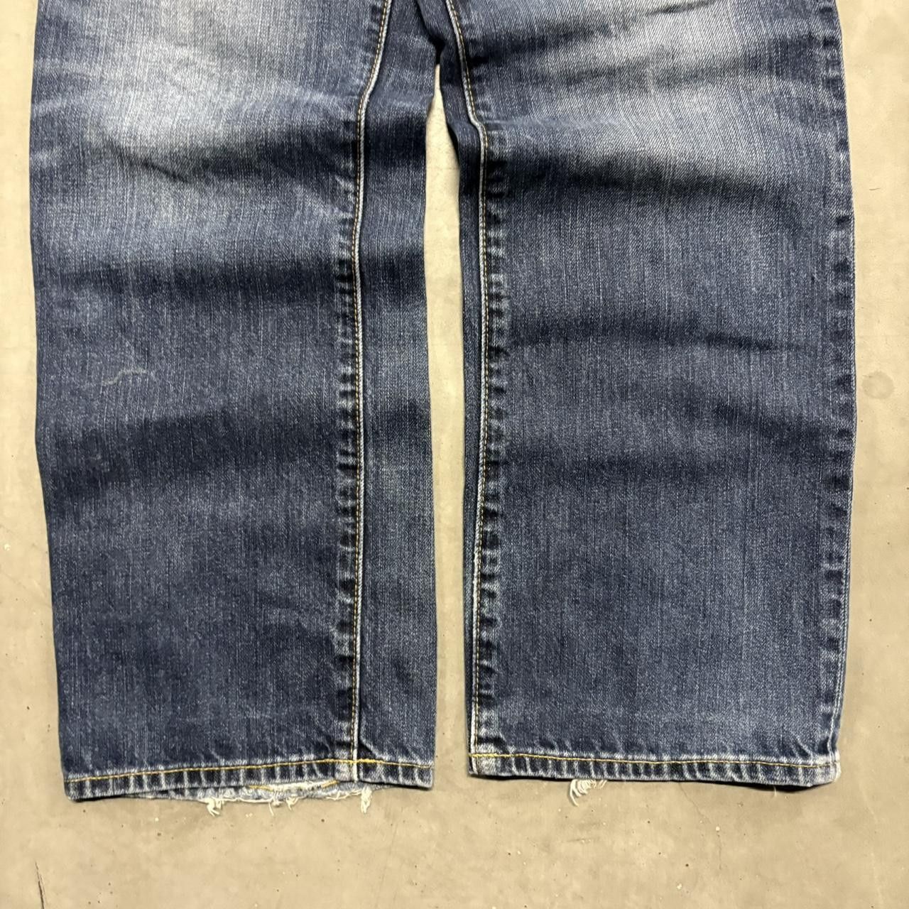 Gap Crazy Vintage Y2K/2000s Baggy Gap Easy Dark Blue Wash Denim Jeans! Size US 31 - 3 Thumbnail