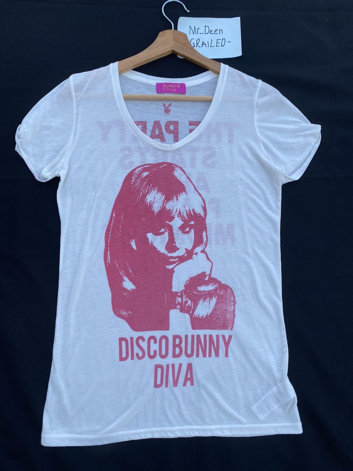 Playboy Rare Vintage Playboy Disco Bunny Diva T shirt Size M / US 6-8 / IT 42-44 - 4 Thumbnail