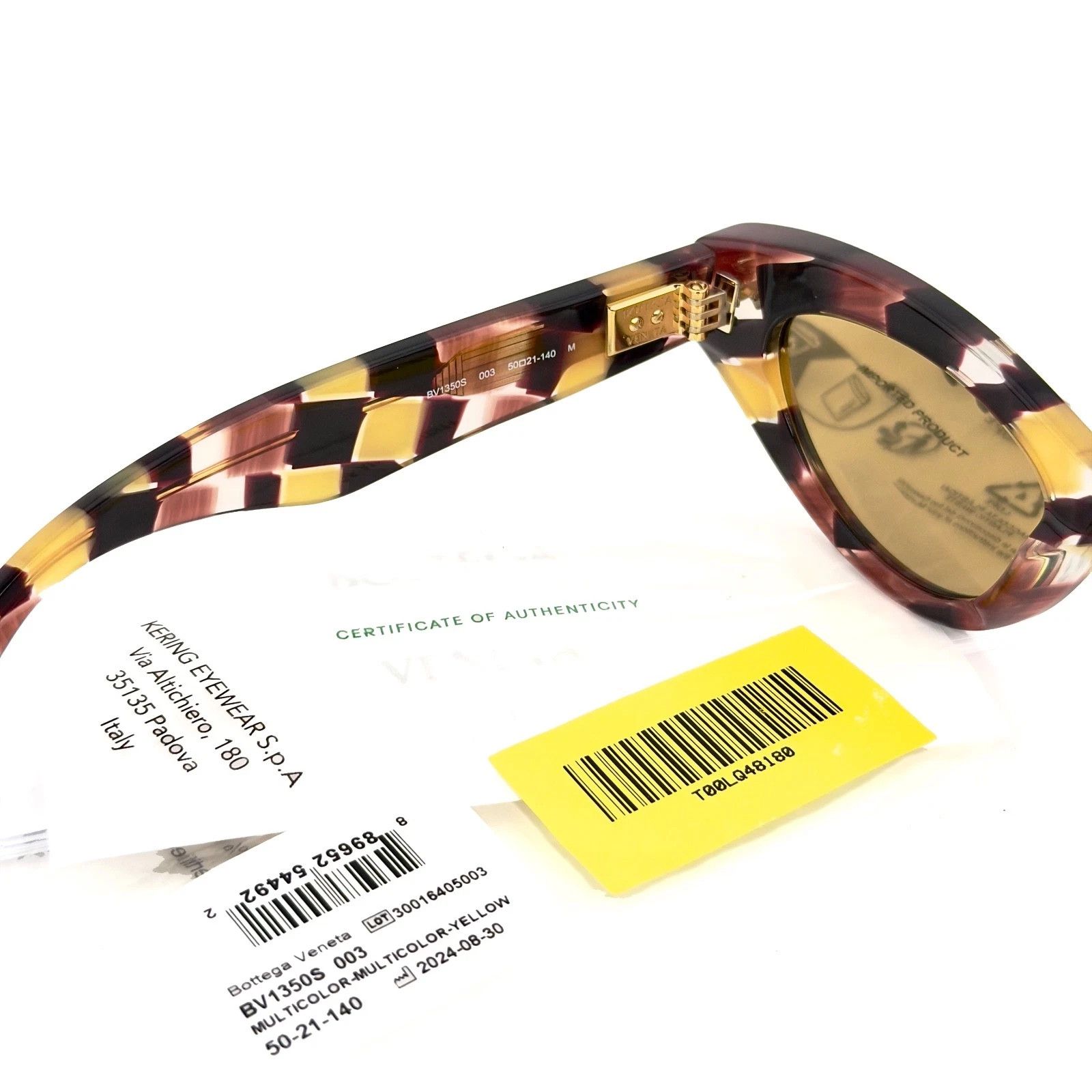 Bottega Veneta BOTTEGA VENETA 1350 BV1350S DIZZY Intrecciato Sunglass 003 Size ONE SIZE - 2 Thumbnail