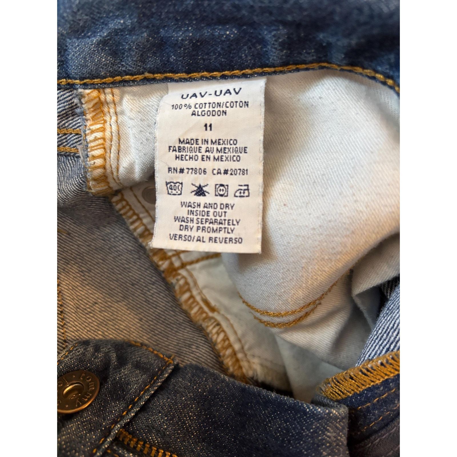 Tommy Hilfiger Tommy Jeans Blue Denim Pants 11/31 Flag Pocket Vintage Y2K Size US 31 - 7 Thumbnail