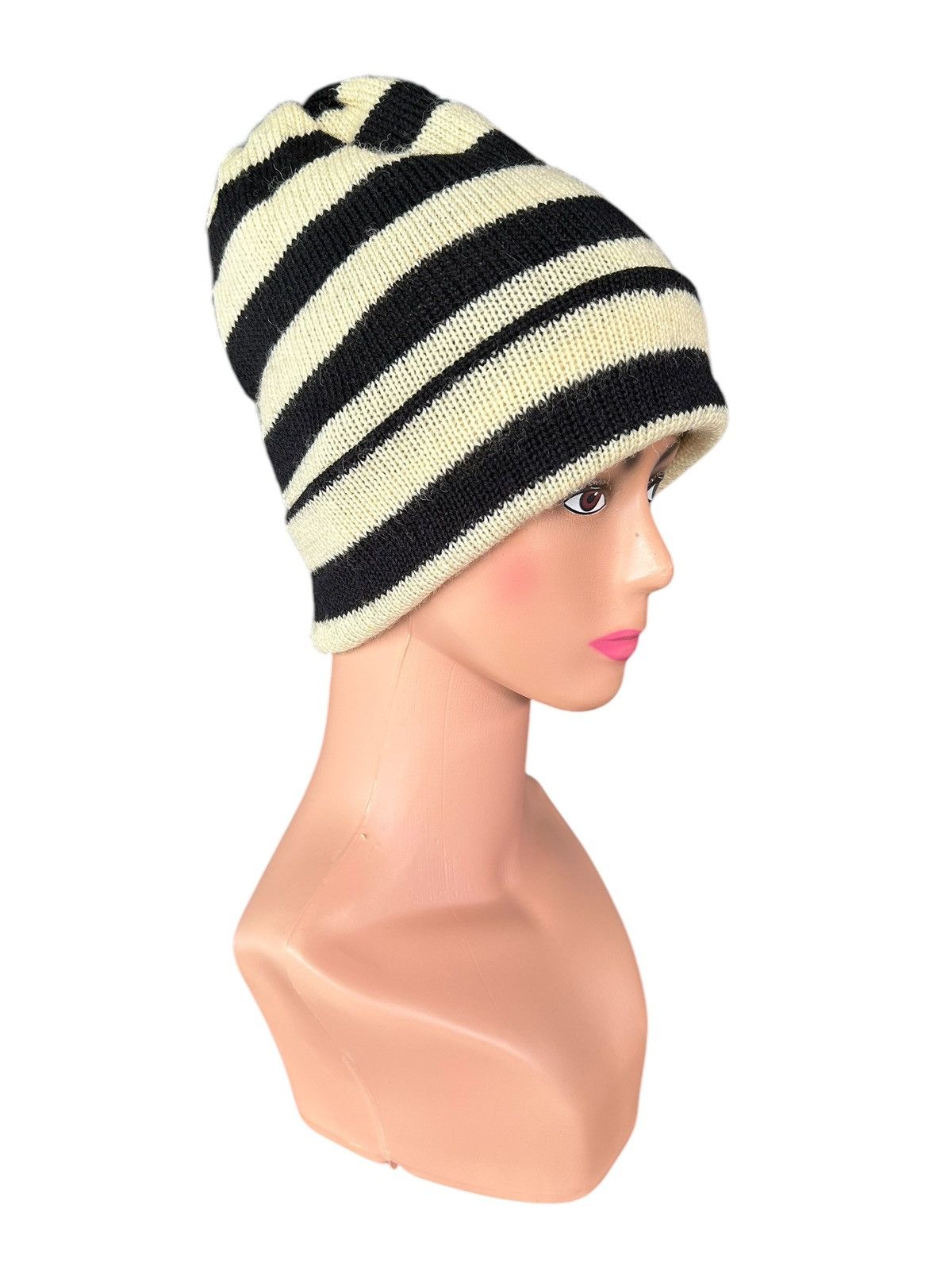 Japanese Brand × Kapital × Vintage Stripe Japanese Style Beanie Hats Size ONE SIZE - 2 Thumbnail