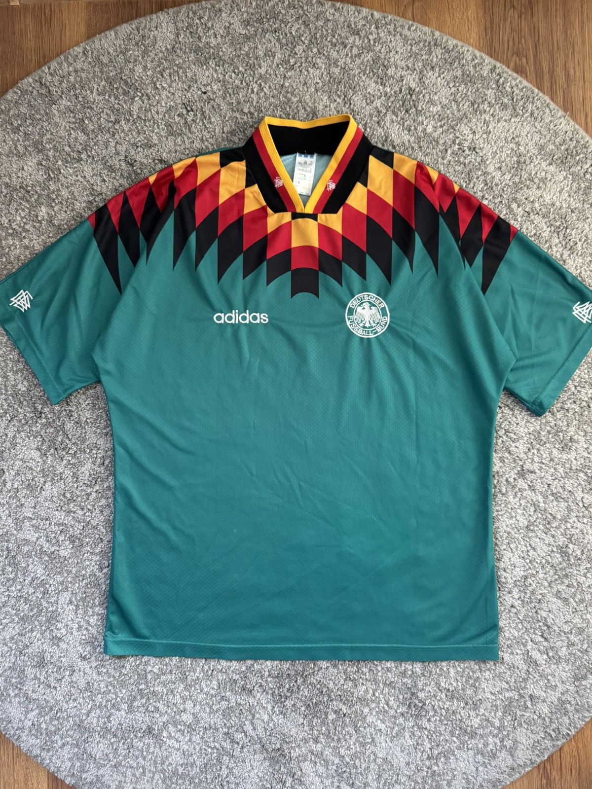 Adidas Germany jersey 1994-1996 vintage shirt Size US XL / EU 56 / 4 - 1 Thumbnail