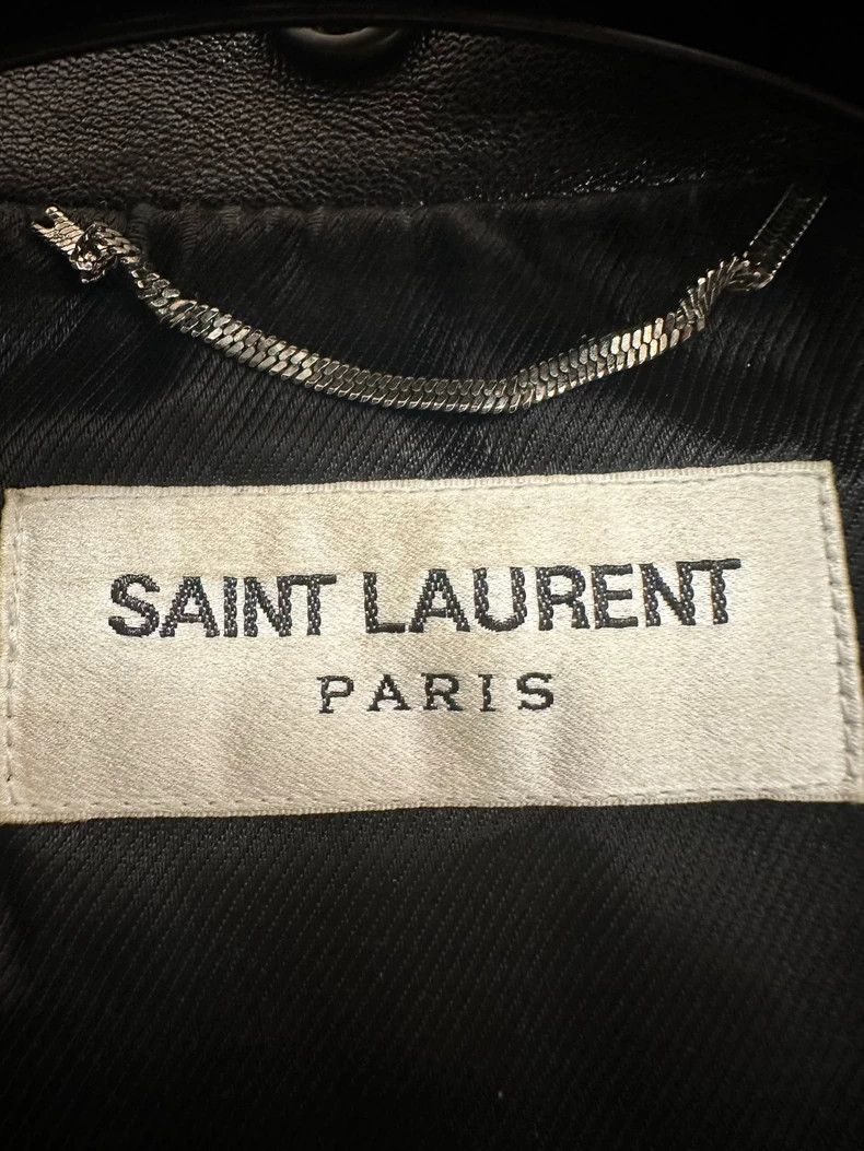 Saint Laurent Paris Saint Laurent Paris Leather jacket Size US M / EU 48-50 / 2 - 2 Thumbnail
