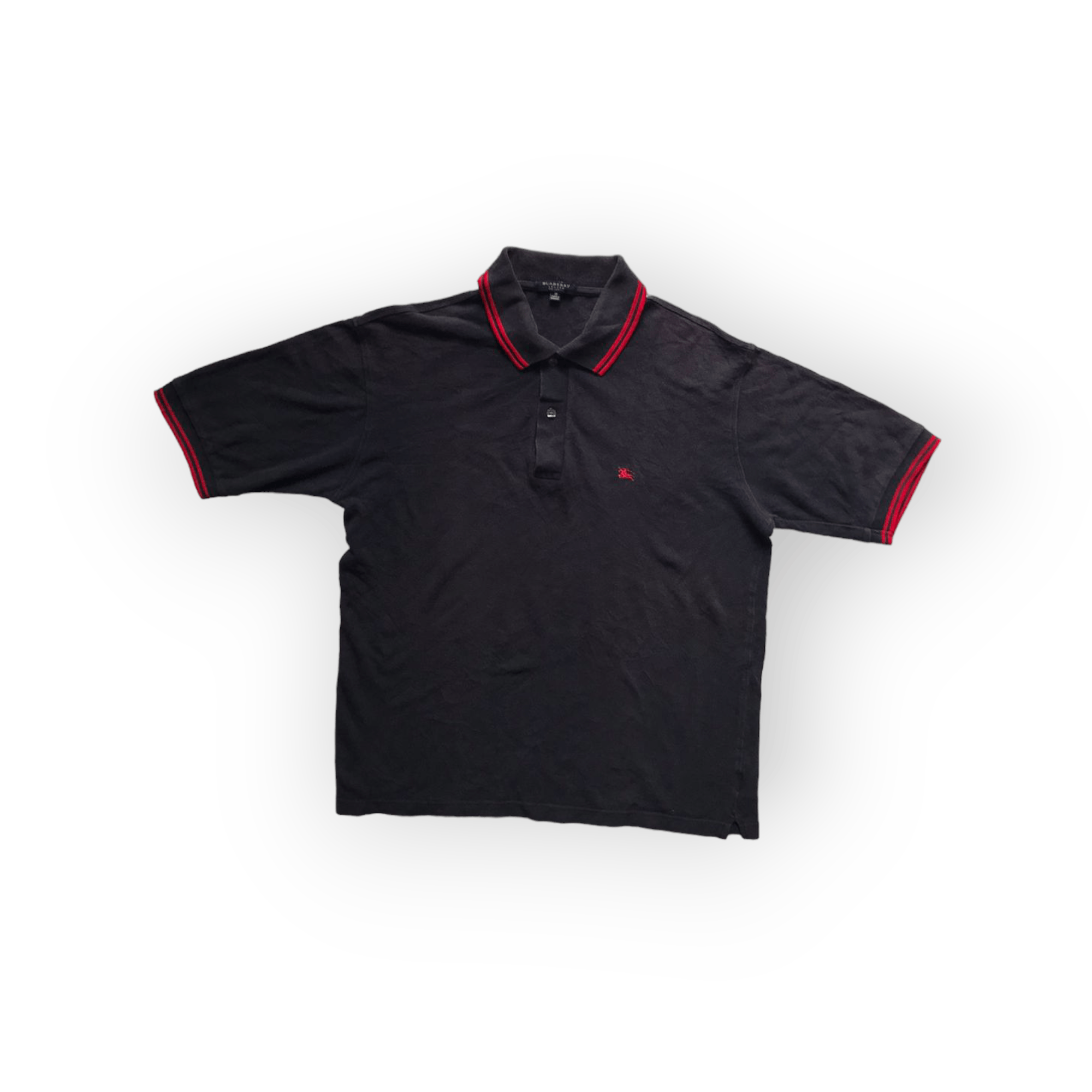 image of Burberry Poloshirts VTG in Black, Men's (Size Medium)