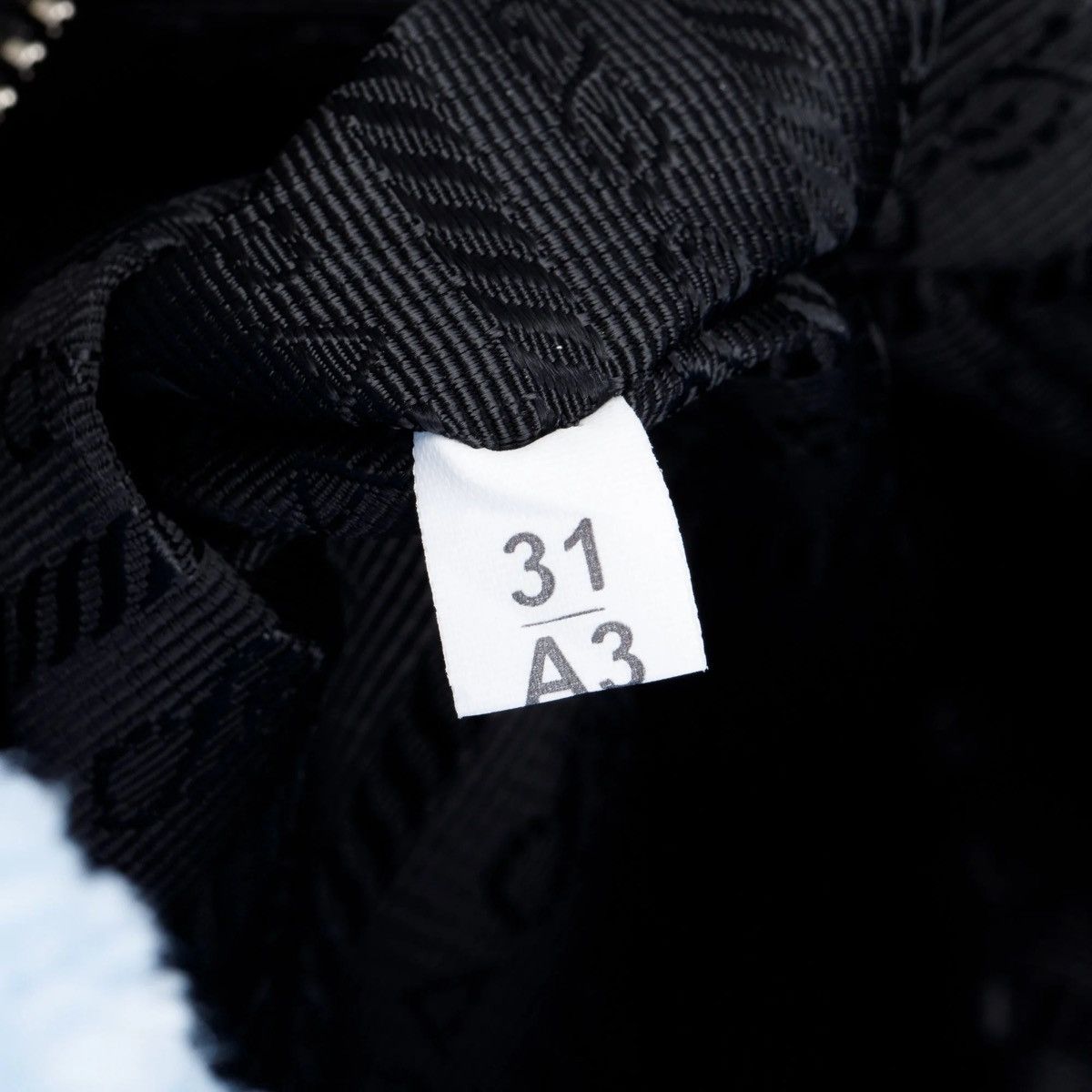 Prada PRADA Blue Terry Cloth Logo Tote Size ONE SIZE - 7 Thumbnail