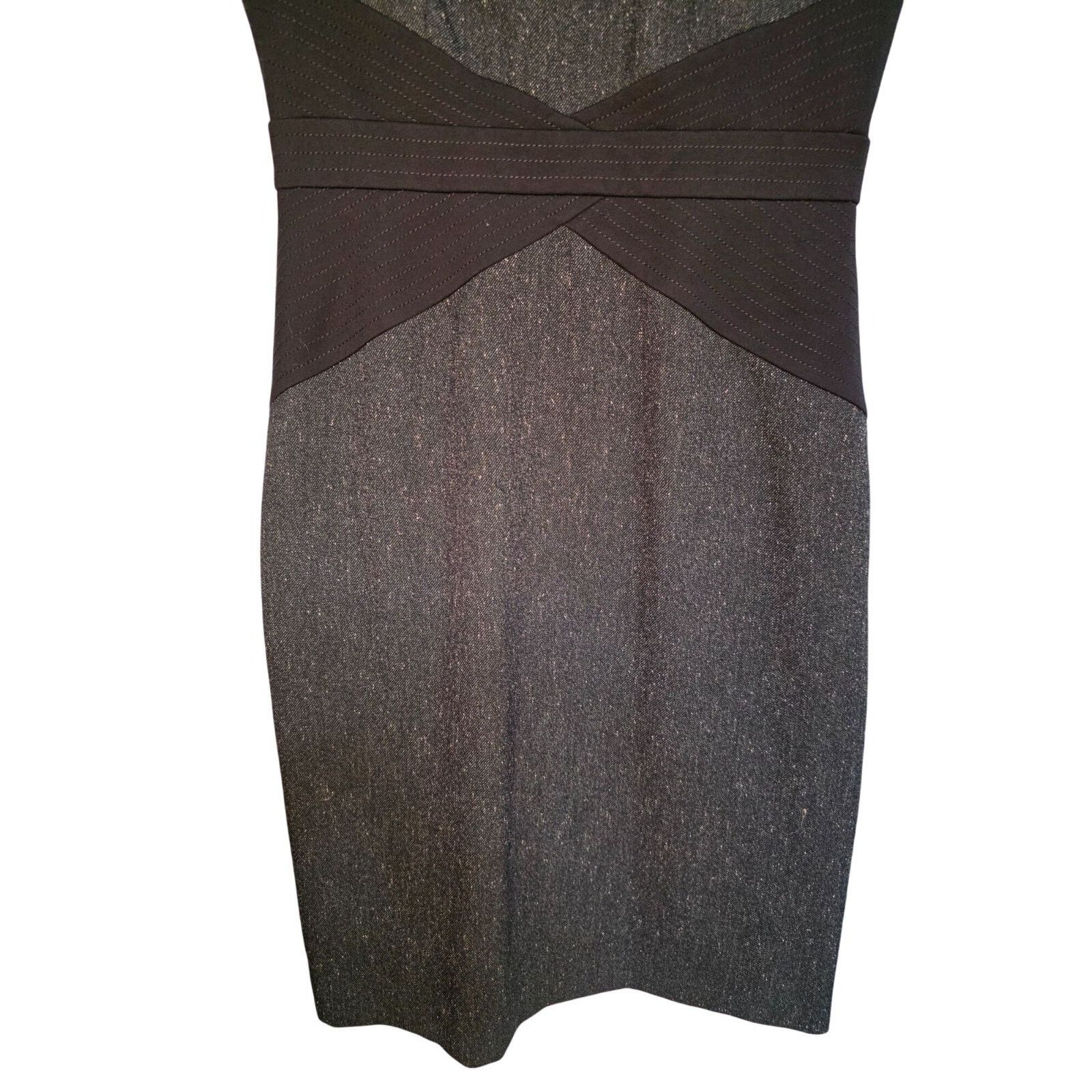 ANTONIO MIRO Antonio Melani Womens Metallic Gray & Black Dress size 2 Size XS / US 0-2 / IT 36-38 - 9 Thumbnail