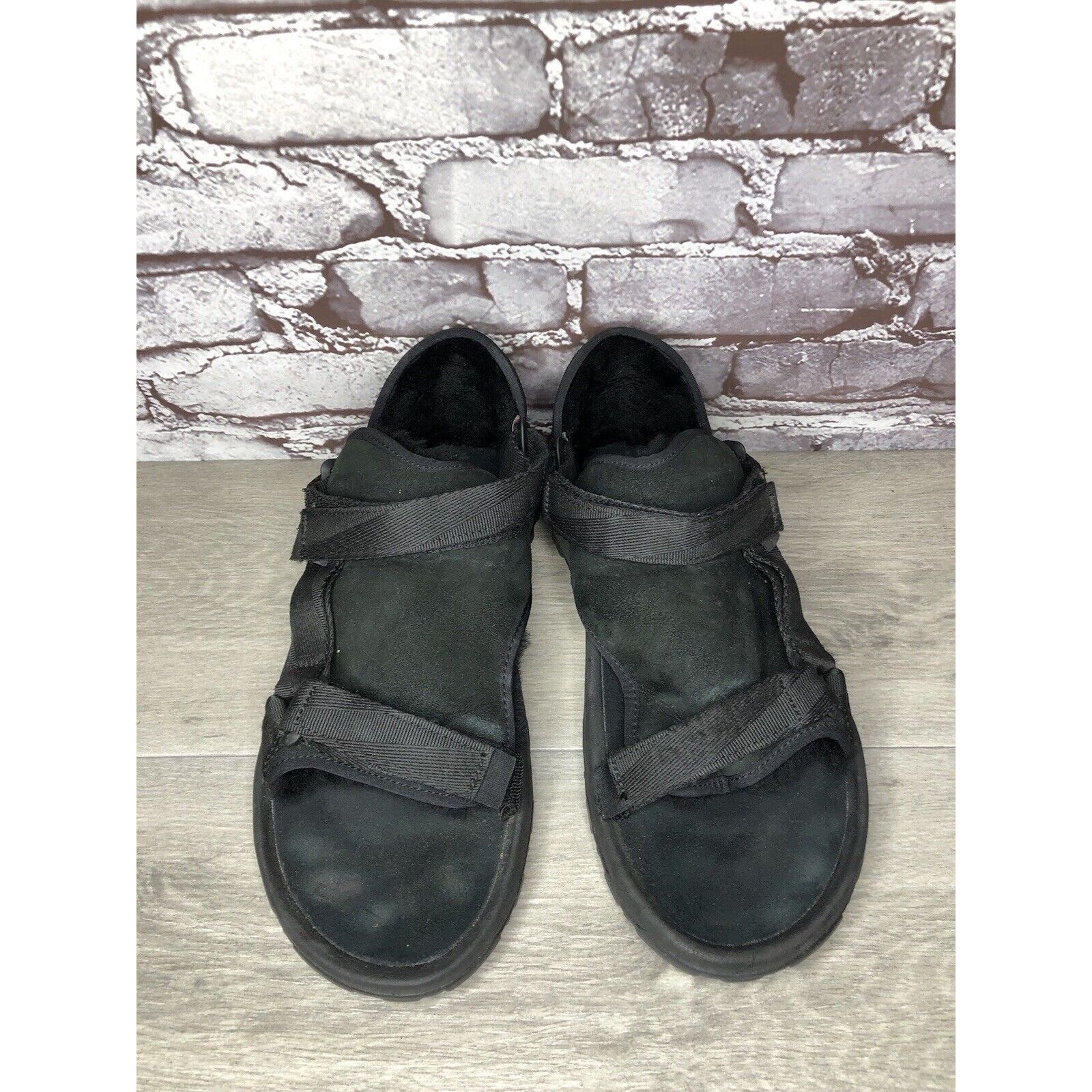 Ugg TEVA UGG COLLAB Black SHEEPSKIN Suede Strappy Outdoor Sandal Size US 10 / EU 43 - 2 Thumbnail