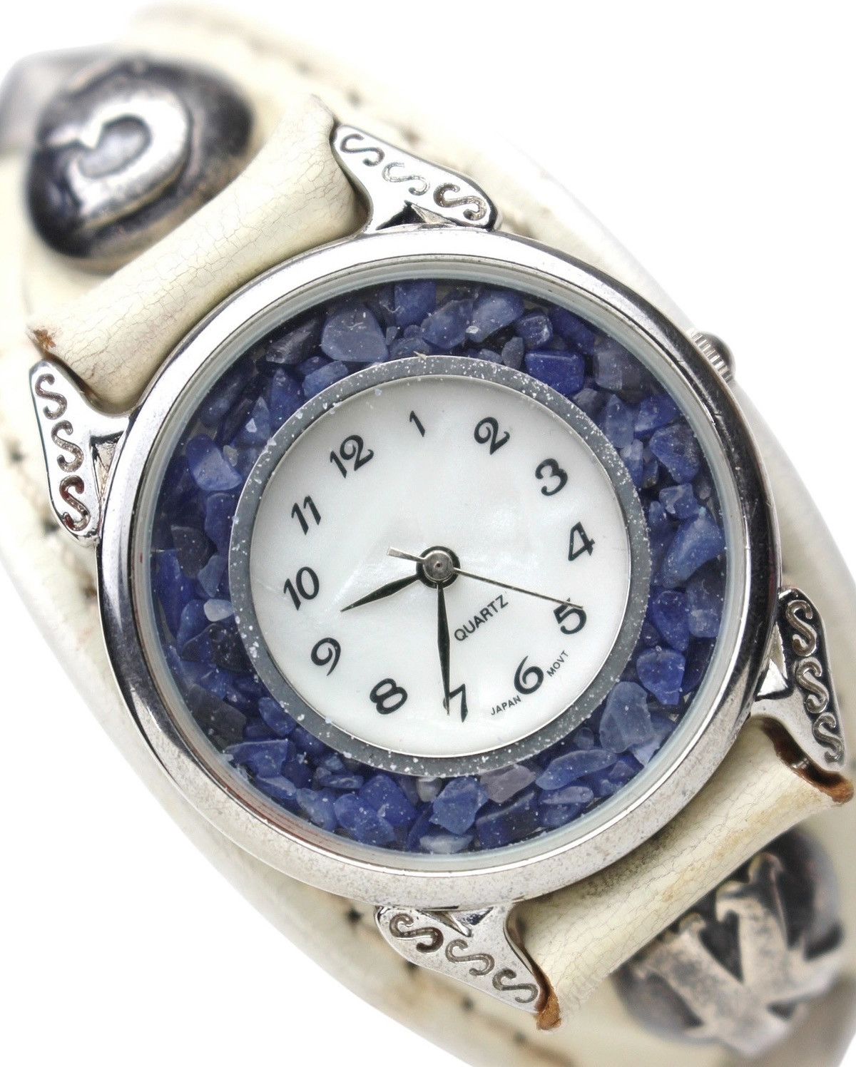 2000S JAPANESE MADE MOONCORE LEATHER BRACELET QUARTZ WATCH
