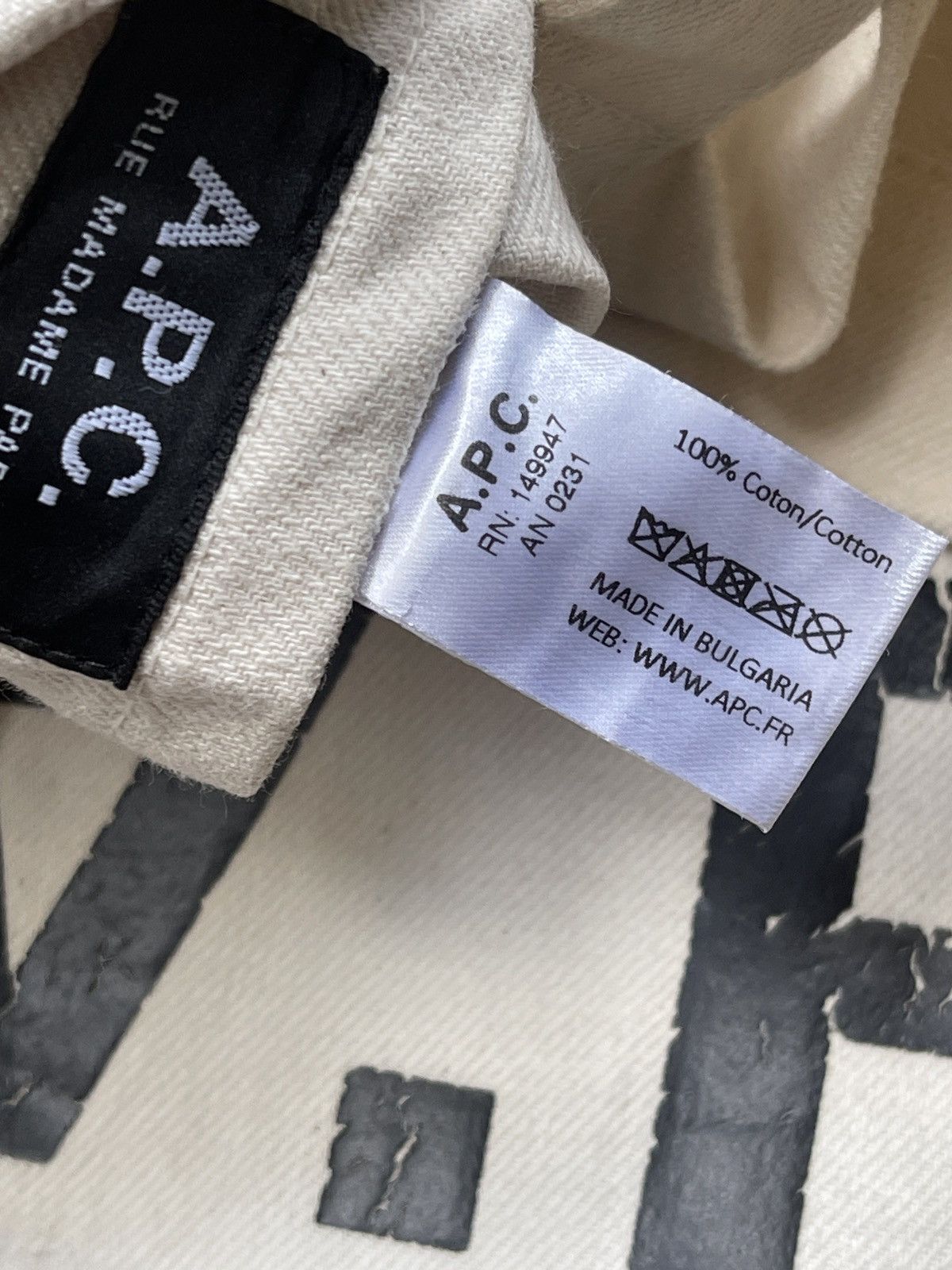 A.P.C. A.P.C Totebag Size ONE SIZE - 5 Thumbnail
