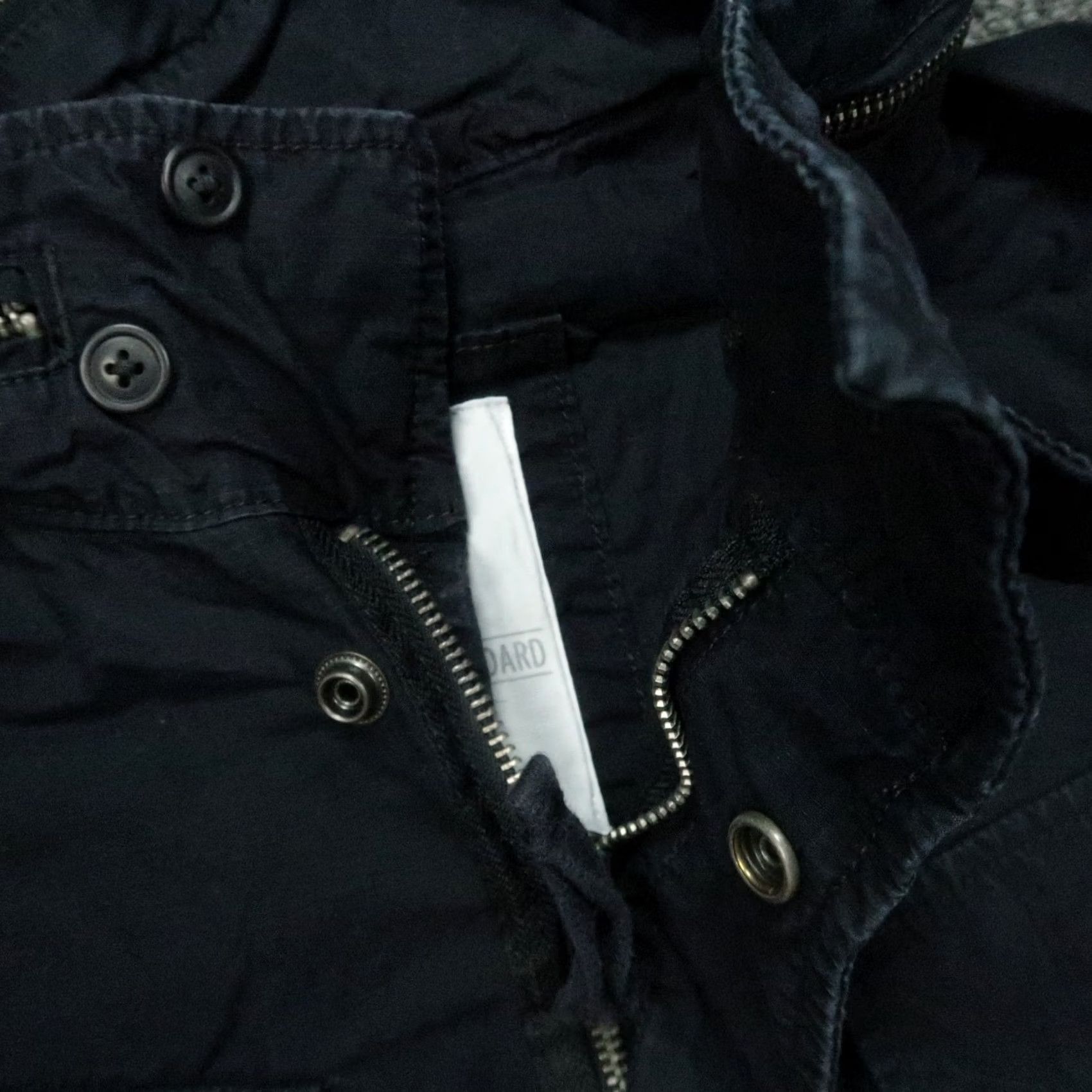 Gap Gap Jacket Mens Large Dark Blue Ripstop Fatigue Zip Hooded Regular Pockets Lining Cotton 90s? Size US L / EU 52-54 / 3 - 4 Thumbnail