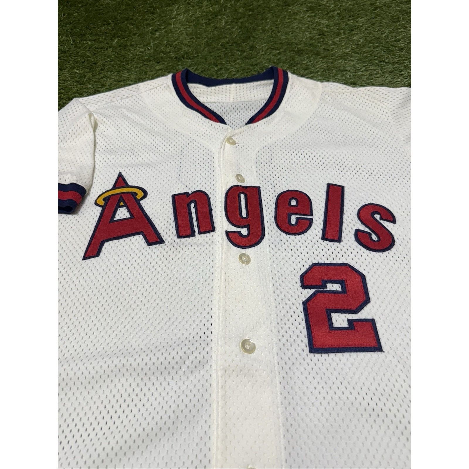 MLB VTG 80/90s Authentic Rawlings California Angels #2 Jersey 46 Size US XL / EU 56 / 4 - 3 Thumbnail