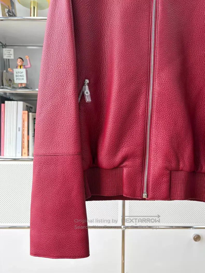 Hermes Hermes Holiday Red Soft Lamb Leather Jacket with Zipper Size XS / US 0-2 / IT 36-38 - 2 Thumbnail