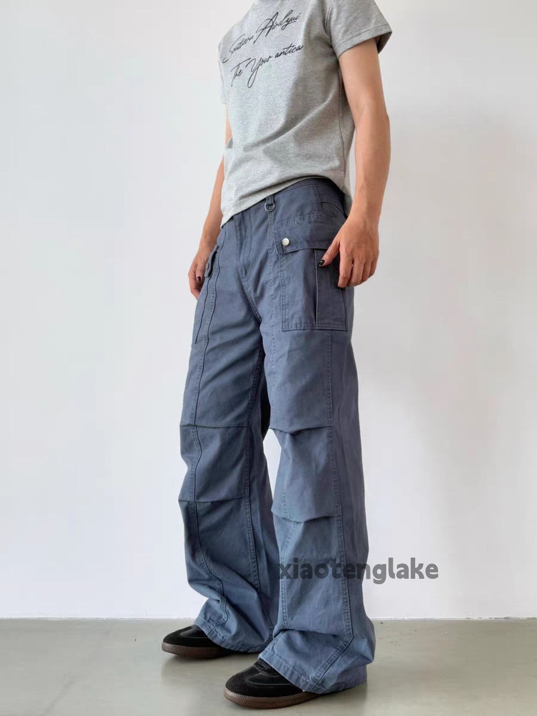 Vintage xtl utility loose baggy skate hiphop pleated cargo pants Size US 34 / EU 50 - 1 Thumbnail