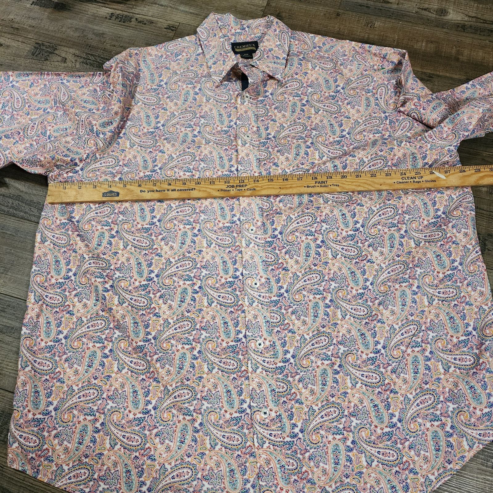 Cremieux Cremieux Men's Paisley button up shirt long sleeve 2X 2335 Size US XXL / EU 58 / 5 - 4 Thumbnail