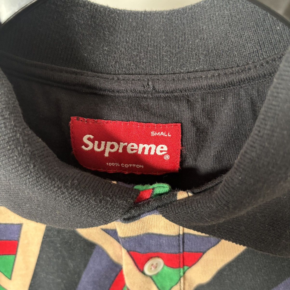 Supreme Supreme FW08 Geometric Button Up Polo Size S Size US S / EU 44-46 / 1 - 3 Thumbnail