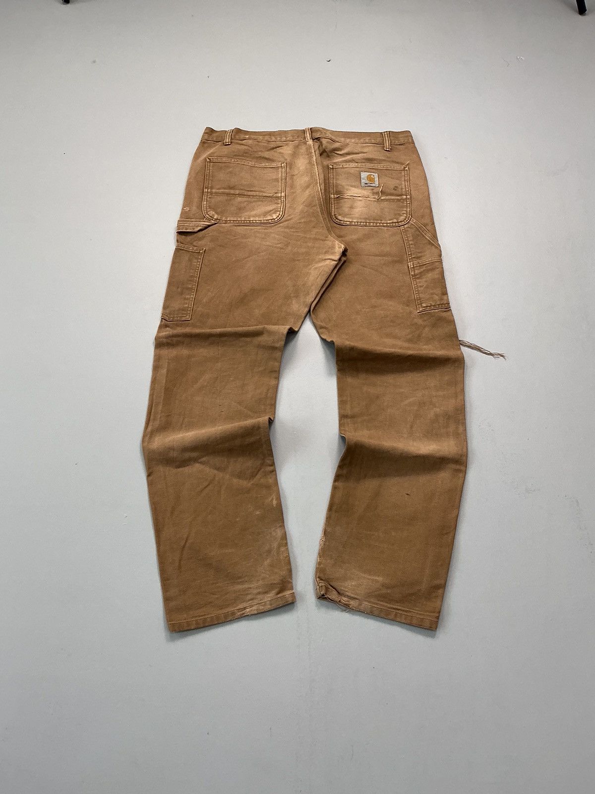 Carhartt Wip Vintage faded Carhartt carpenter damaged denim Size US 40 / EU 56 - 2 Thumbnail
