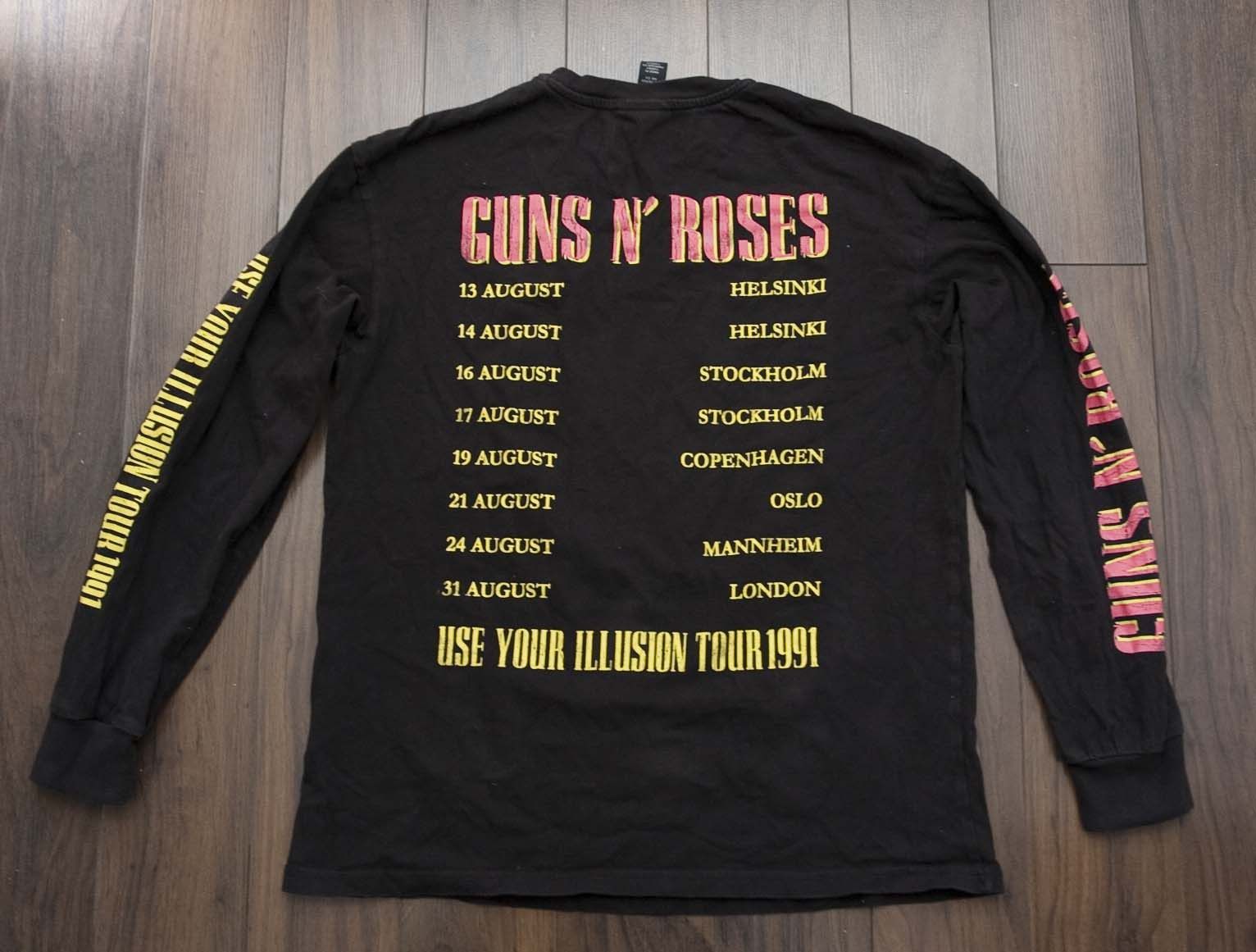 Band Tees × H&M Guns N Roses Use Your Illusion T-Shirt Long Sleeve Size S Size US S / EU 44-46 / 1 - 3 Thumbnail