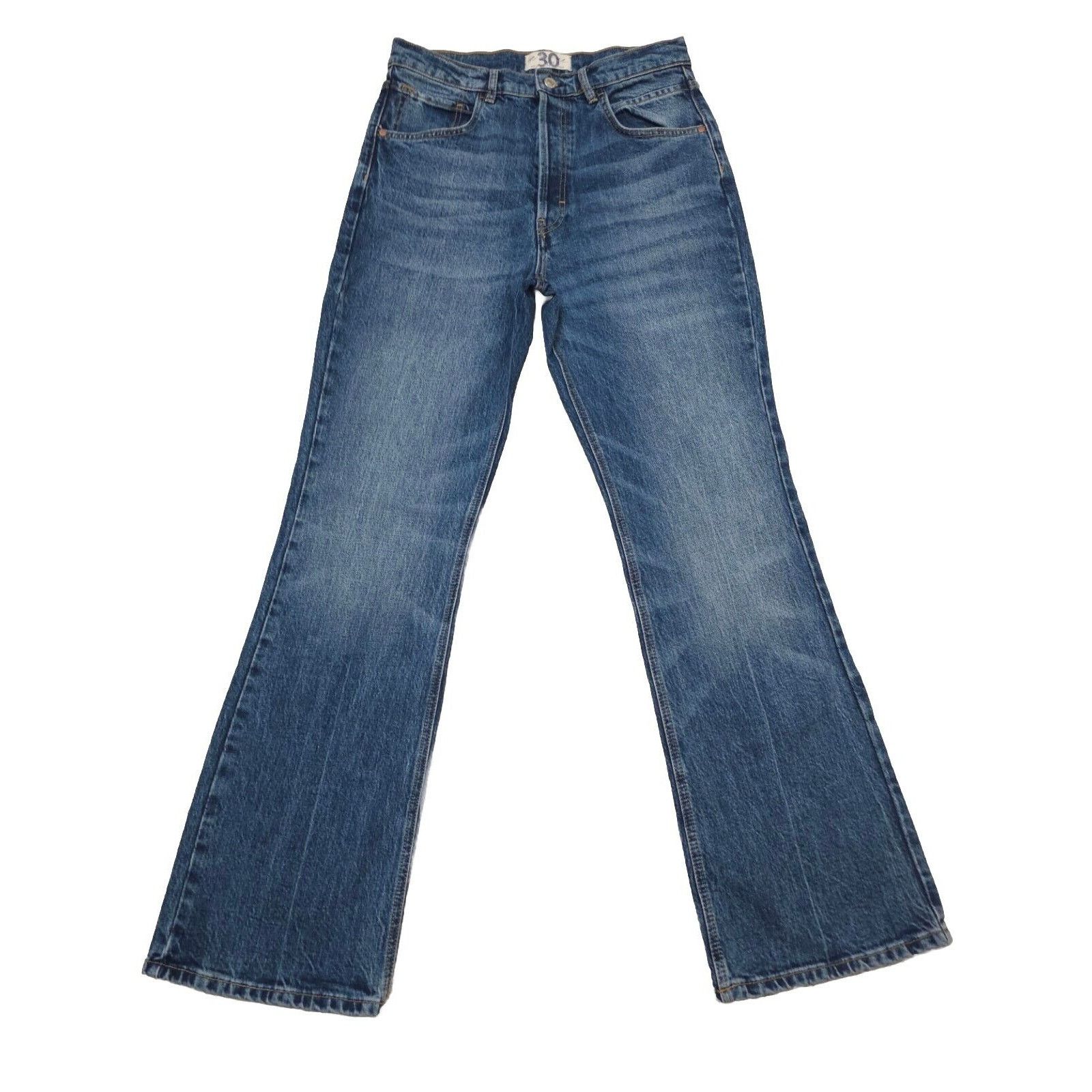 Free People Free People We The Free French Girl Flare Jean In Aura Blue Size 30" / US 8 / IT 44 - 6 Thumbnail