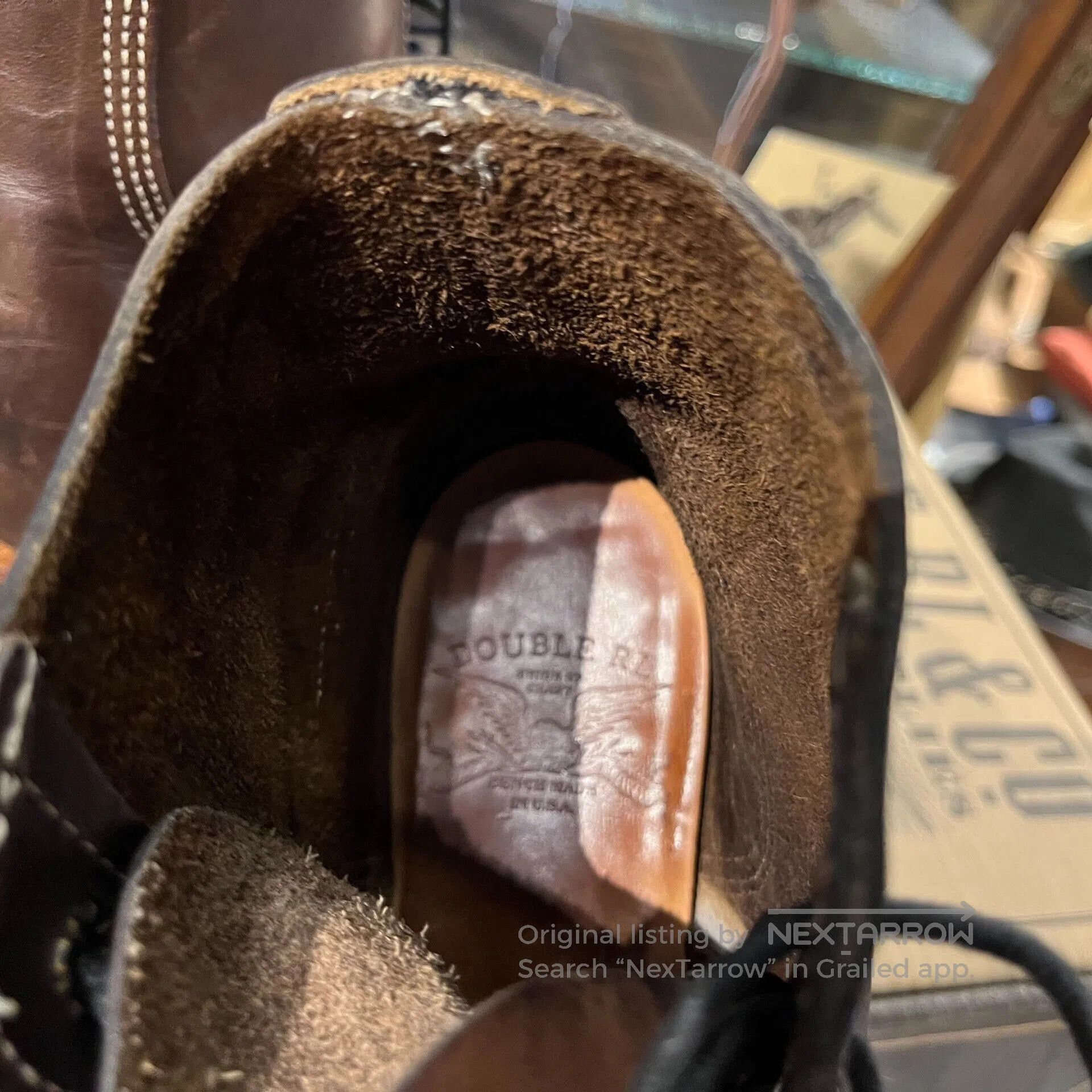 RRL Ralph Lauren brown leather work boots by double rl. Size US 8 / EU 41 - 6 Thumbnail