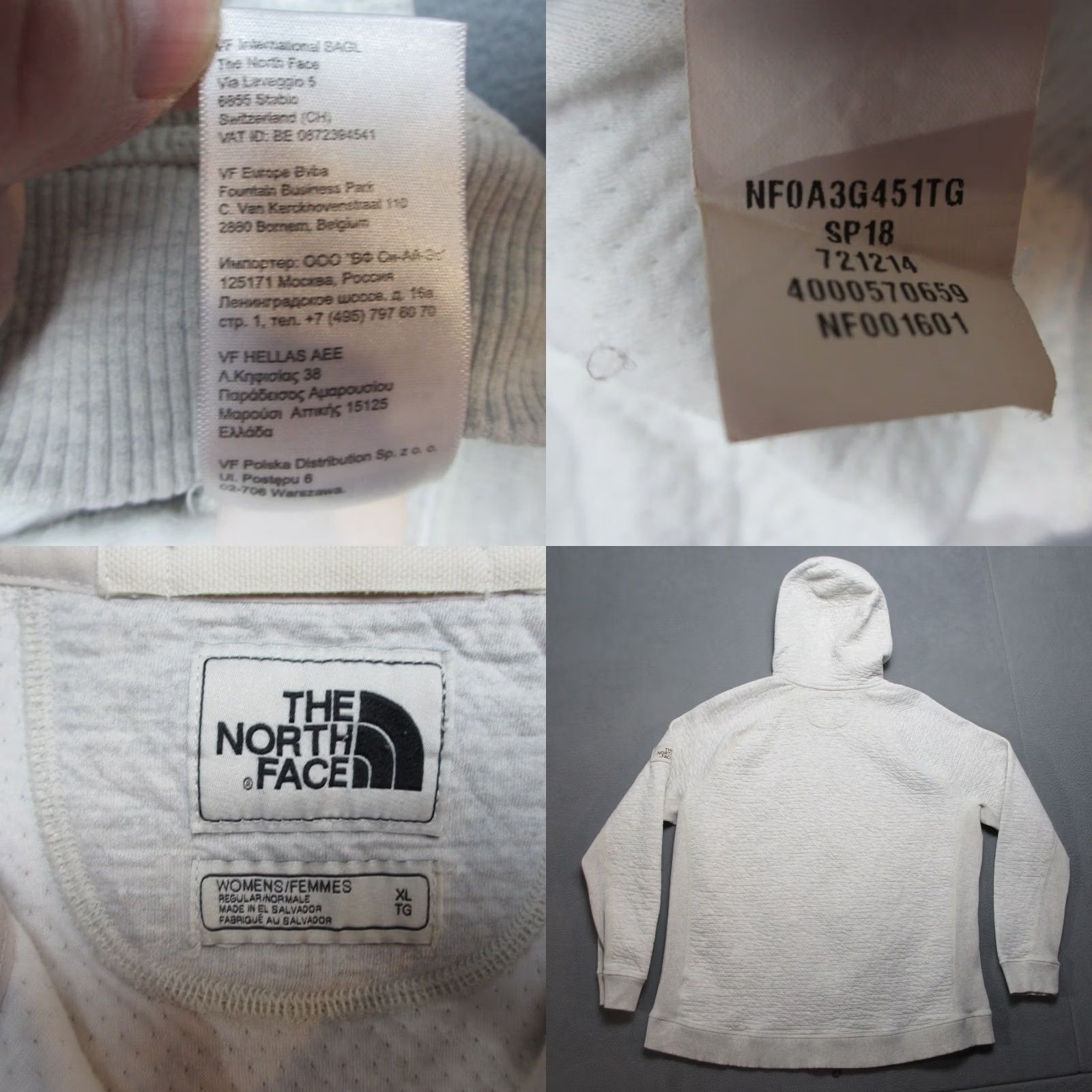 The North Face The North Face Jacket Womens XL Gray Fleece Hooded Regular Fit Winter Full Zip Size XL / US 12-14 / IT 48-50 - 8 Thumbnail
