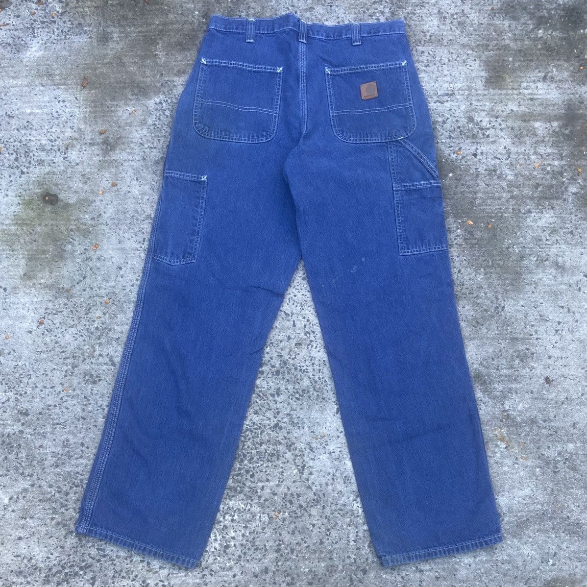 Vintage Baggy carhartt carpenter denim jeans | Grailed