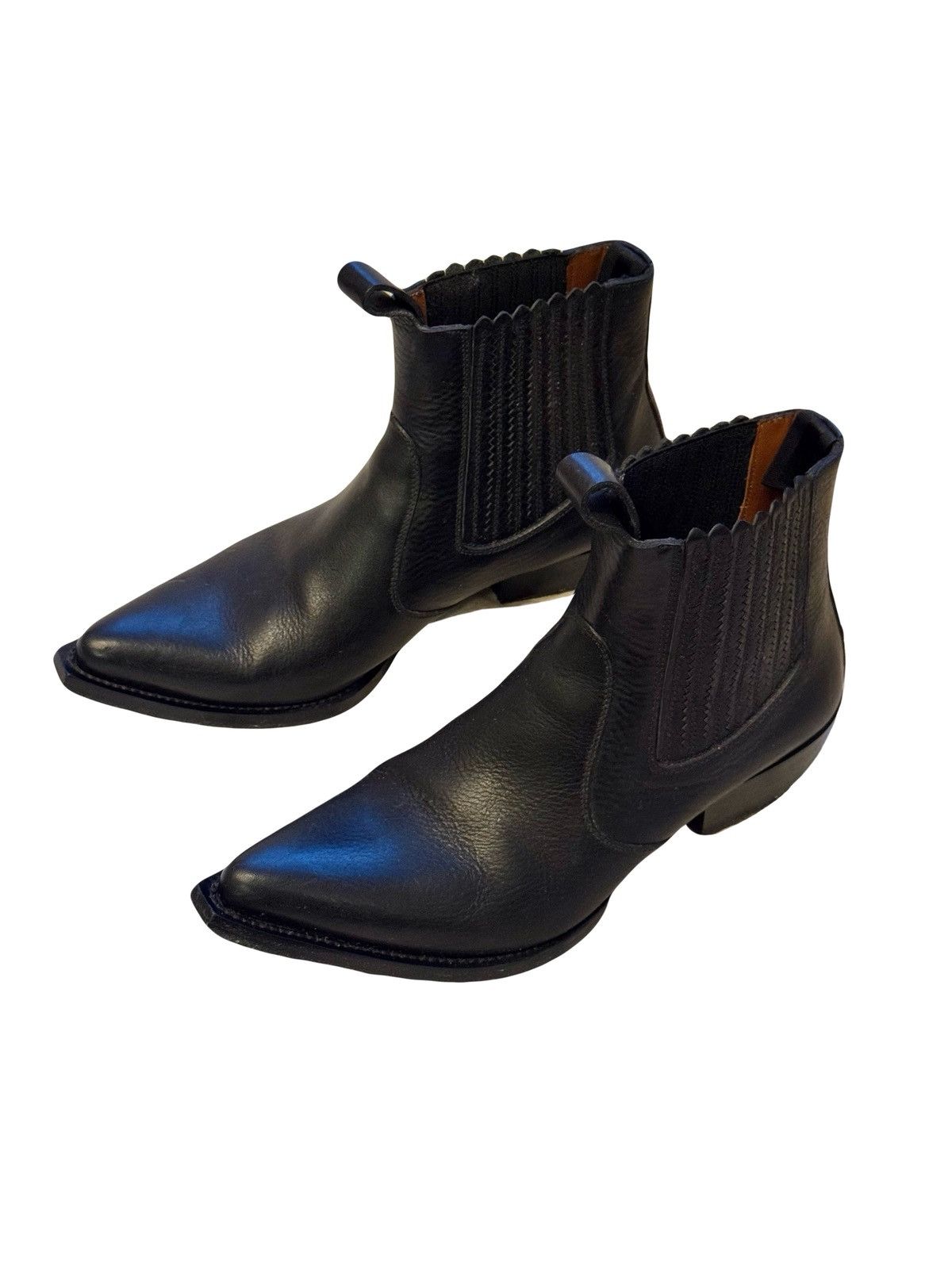 Givenchy black leather givenchy western boots 40 it men Size US 7 / EU 40 - 2 Thumbnail