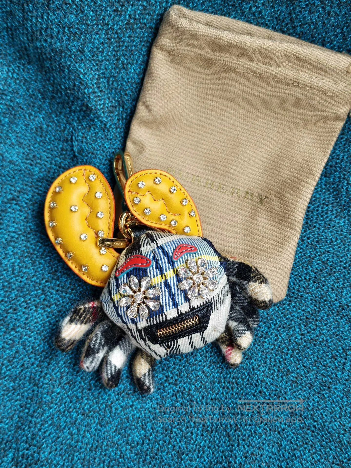 Burberry Burberry Check Crab Keychain Charm. Size ONE SIZE - 1 Thumbnail