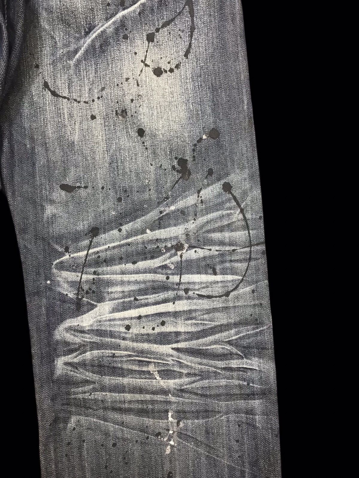 Seditionaries 💥PUNK DENIM💥punk ministry Paint Splatter Punk Denim F301 Size US 31 - 18 Thumbnail