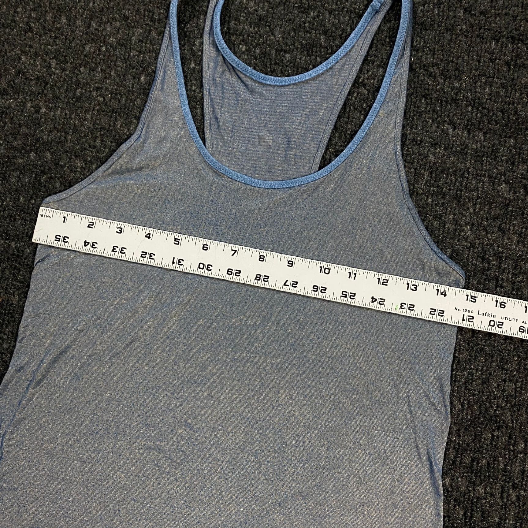 Lululemon Lululemon Womens Tank Top Blue Gray Drop Cut Racer Back 6 Athleisure Shirt Sleeveless Cropped Riders Breathable Lightweight Straps Stretch Womens Size M / US 6-8 / IT 42-44 - 5 Thumbnail