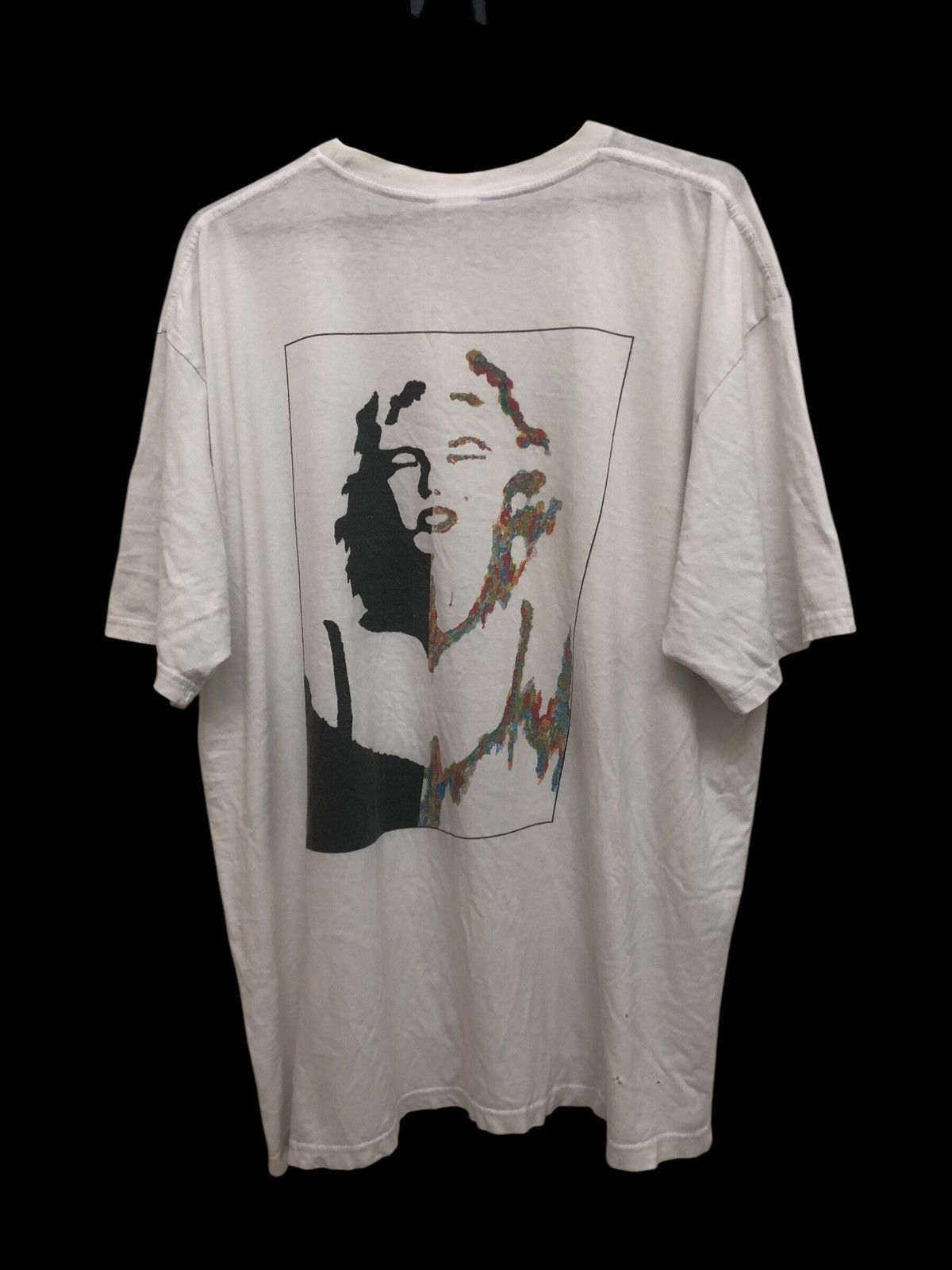 Vintage MON RYTHME MARILYN MONROE GRAPHIC ART BEAUTY DISTRESSED TEE Size US XXL / EU 58 / 5 - 1 Thumbnail