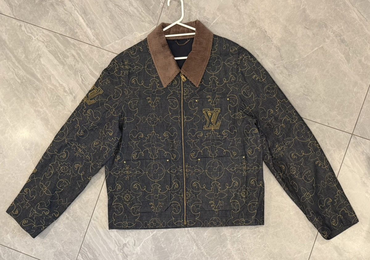 Louis Vuitton RARE FW24 LV ARABESQUE DENIM JACKET Size US L / EU 52-54 / 3 - 1 Thumbnail