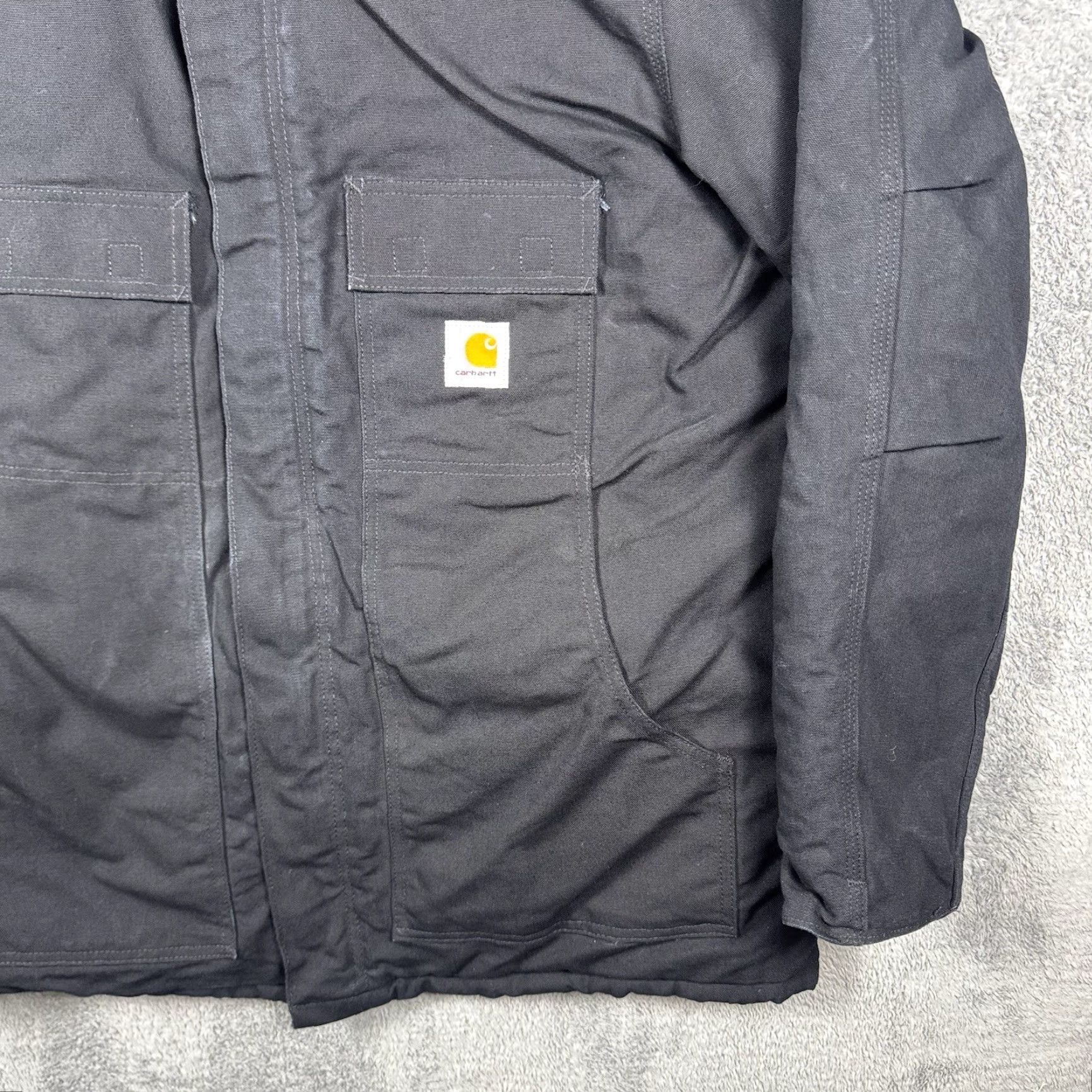 Carhartt VINTAGE Carhartt Jacket Mens XLT USA Made Detroit Canvas Quilted Arctic C003-BLK Size US XL / EU 56 / 4 - 3 Thumbnail