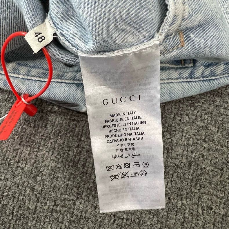 Gucci Gucci Tiger Embroidered Denim Jacket-2506 Size US L / EU 52-54 / 3 - 7 Thumbnail