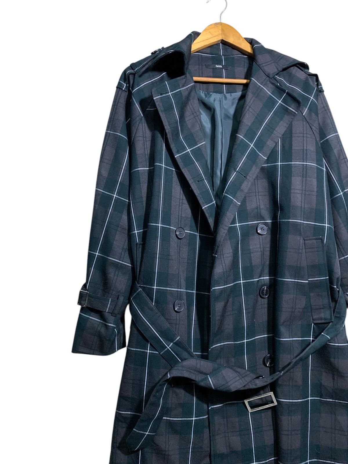 Japanese Brand 🔥FAITH TARTANS TRENCH COATS JACKETS Size US L / EU 52-54 / 3 - 2 Thumbnail
