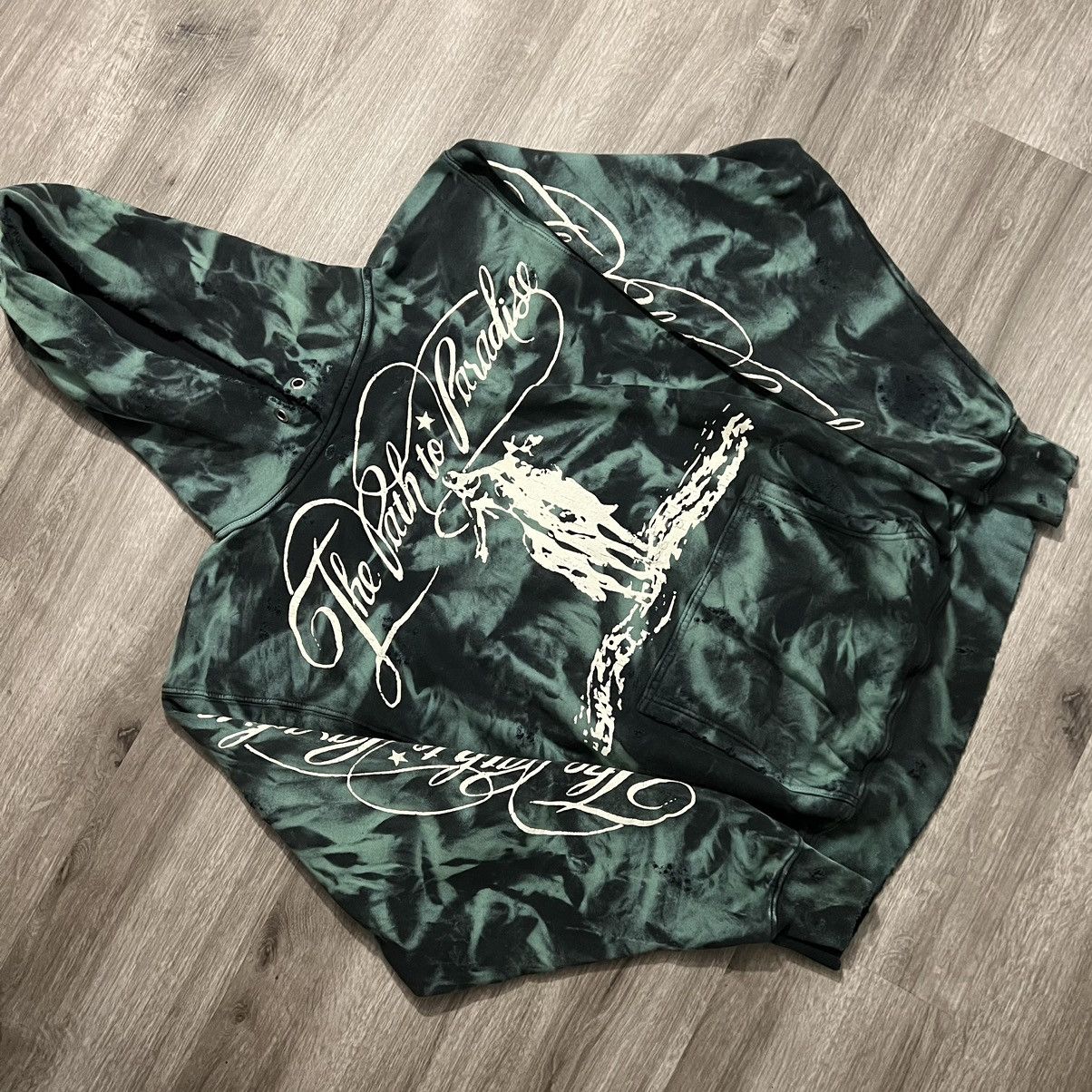 HELLSTAR Hellstar Green Marble Paradise Hoodie Size US S / EU 44-46 / 1 - 1 Thumbnail